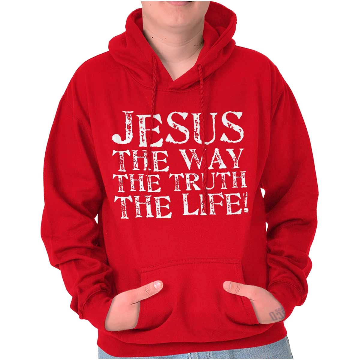 Jesus The Way Truth Life Christian Hoodie Sweatshirt for Women & Men - Faith-Inspired Comfort Wear for Church, Bible Study & Everyday Inspiration