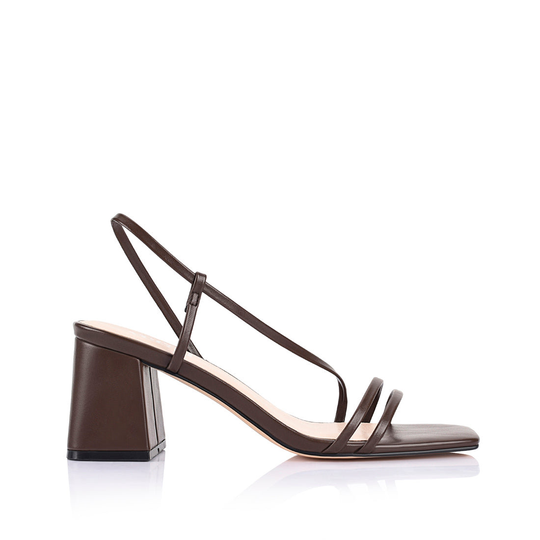 Stormi Block Heel Sandals for Women - Comfortable Chunky Heel Dress Sandals in Chocolate Brown | Perfect for Weddings, Parties & Summer Outfits