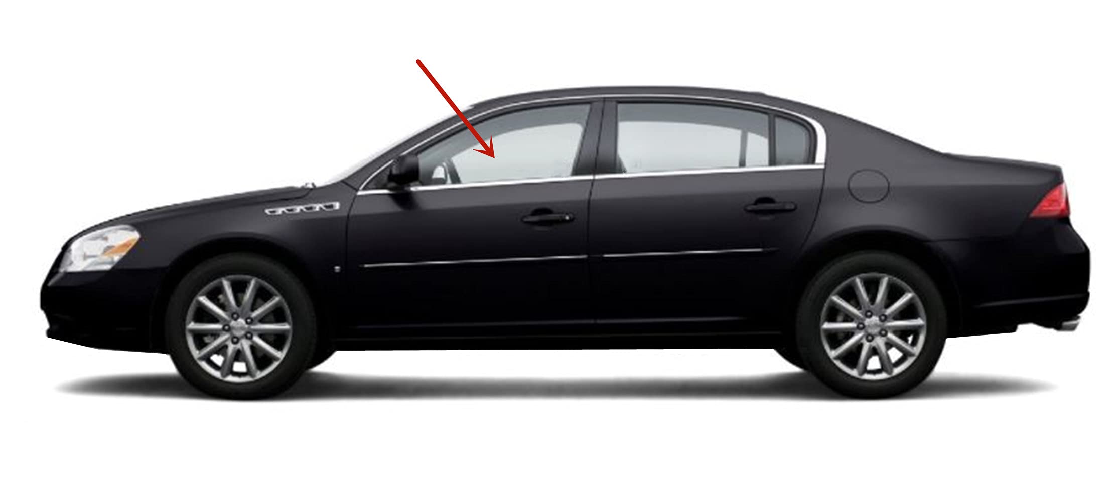 2006-2011 Buick Lucerne Driver Side Front Door Window Glass - Laminated Replacement for Enhanced Safety & Durability - Perfect for Auto Glass Repair & Vehicle Maintenance