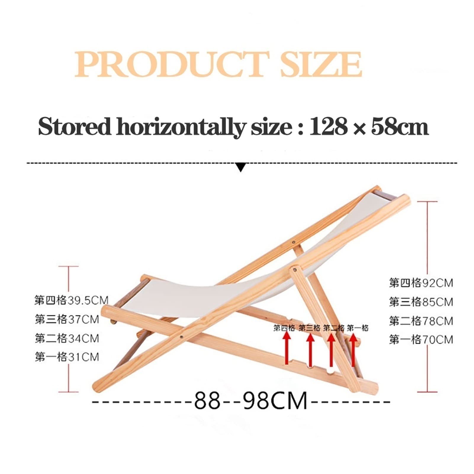 **Wooden Folding Sling Chair - Portable Reclining Patio Lounge Chair for Outdoor, Adjustable Beach & Pool Chair for Yard, Camping, Backyard Relaxation (2-Pack)**    **Usage Scenarios:** Perfect for beach trips, poolside lounging, backyard relaxation, camping adventures, and outdoor gatherings.
