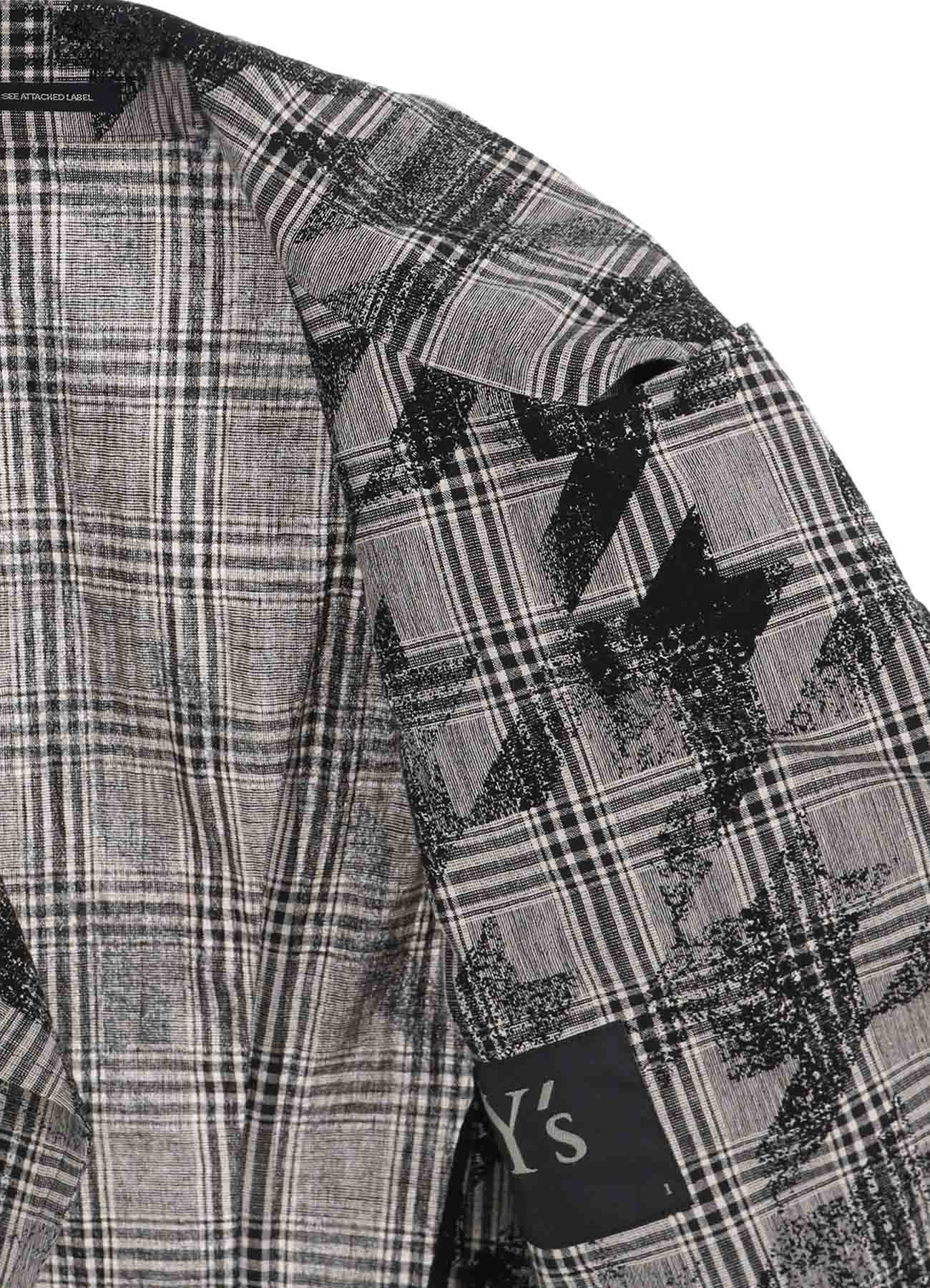 Stylish Cotton Linen Plaid Houndstooth Short Sleeve Moto Jacket for Women - Perfect for Casual Outings, Spring Fashion, and Motorcycle Rides