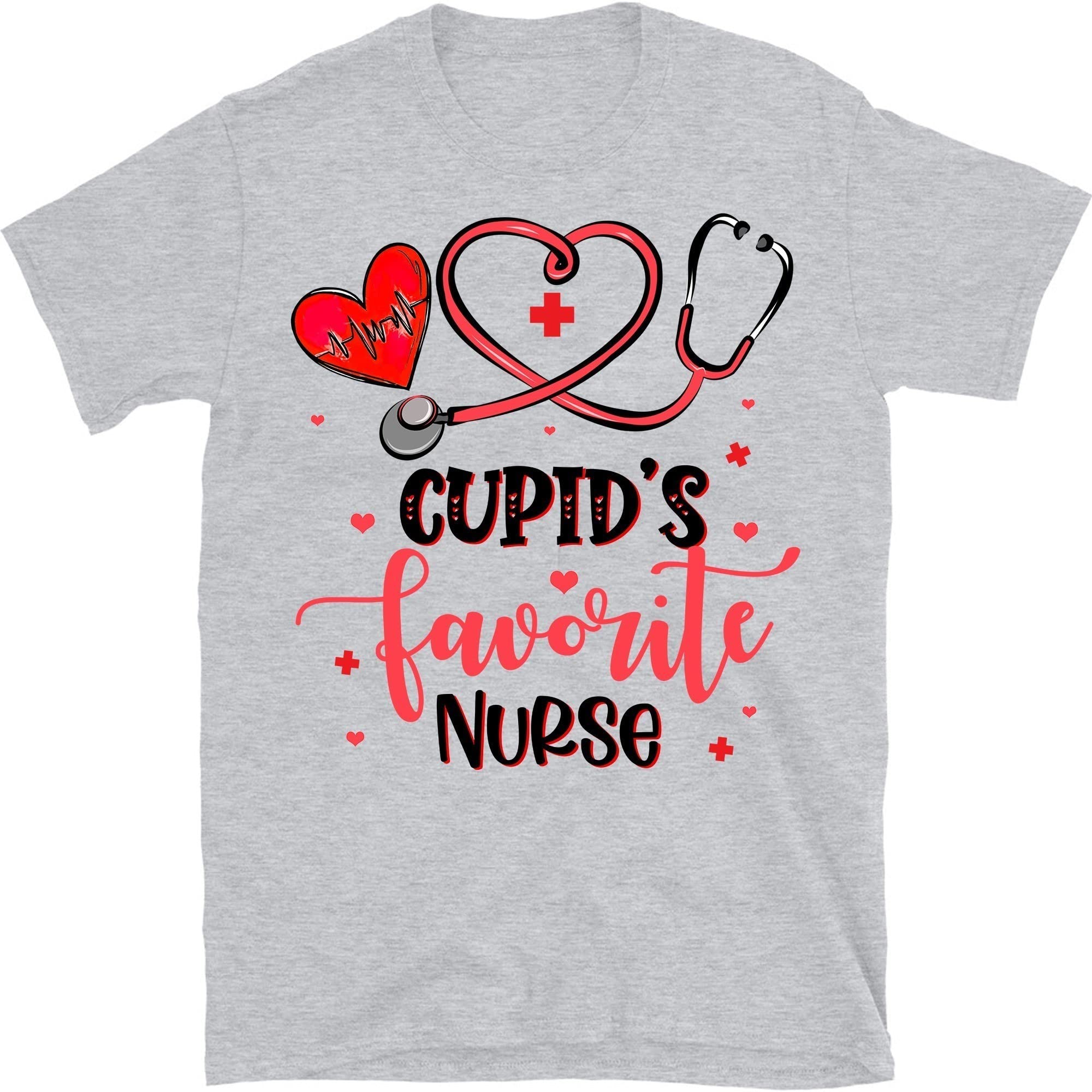 Cupid's Favorite Nurse Shirt - Valentine's Day NICU Nurse Tee for Women | Cute Nursing Apparel Gift for Valentine's, Nurses Week & Everyday Wear