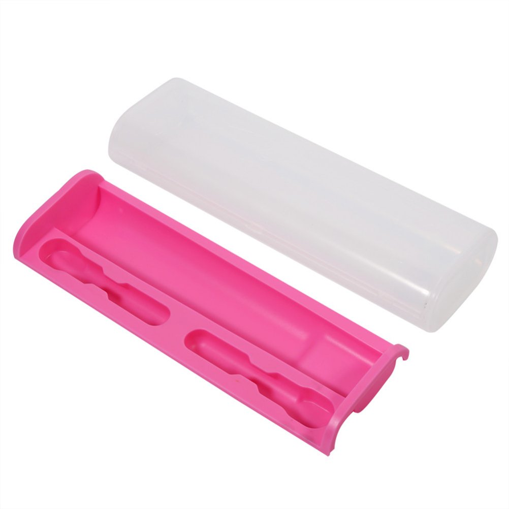DOITOOL Universal Electric Toothbrush Travel Case - Waterproof Portable Storage Holder Box for Oral Care, Camping & Home Use (Pink) - Fits Most Electric Toothbrush Models
