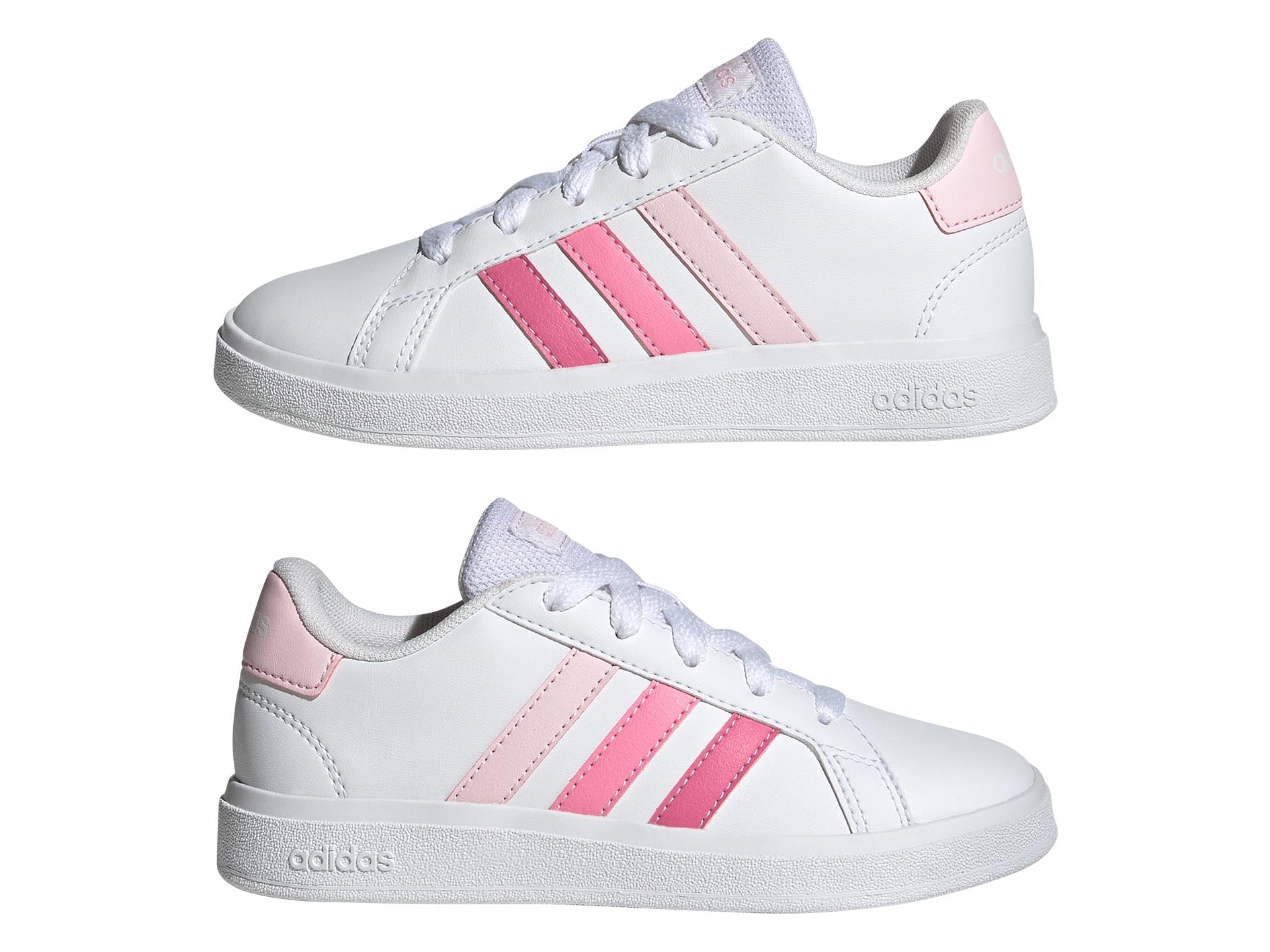 Adidas Grand Court 2.0 Kids Sneakers - Lightweight Comfortable Athletic Shoes for Boys & Girls - Perfect for School, Sports & Casual Wear