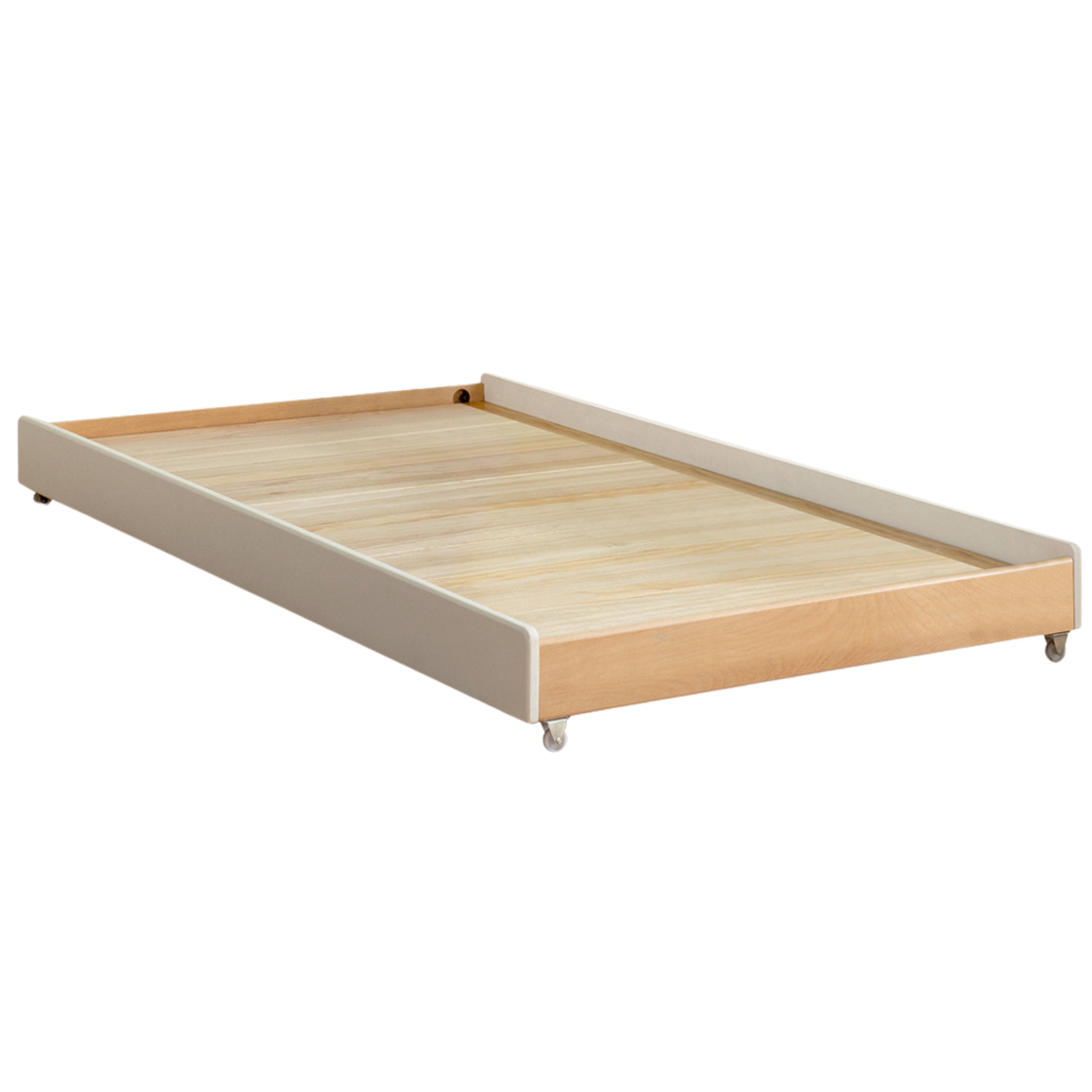 Solid Oak & Beech Wood Floor Bed with Pulley - Toddler Bed for Safe & Comfortable Sleep - Perfect for Montessori Bedrooms & Kids' Room Decor