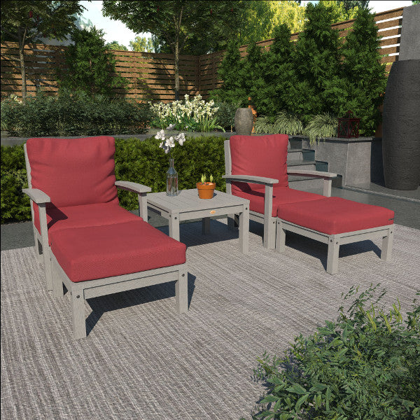 Luxury Deep Seating Chaise Lounge Set with Side Table - Outdoor Patio Furniture for Poolside, Garden & Backyard Relaxation
