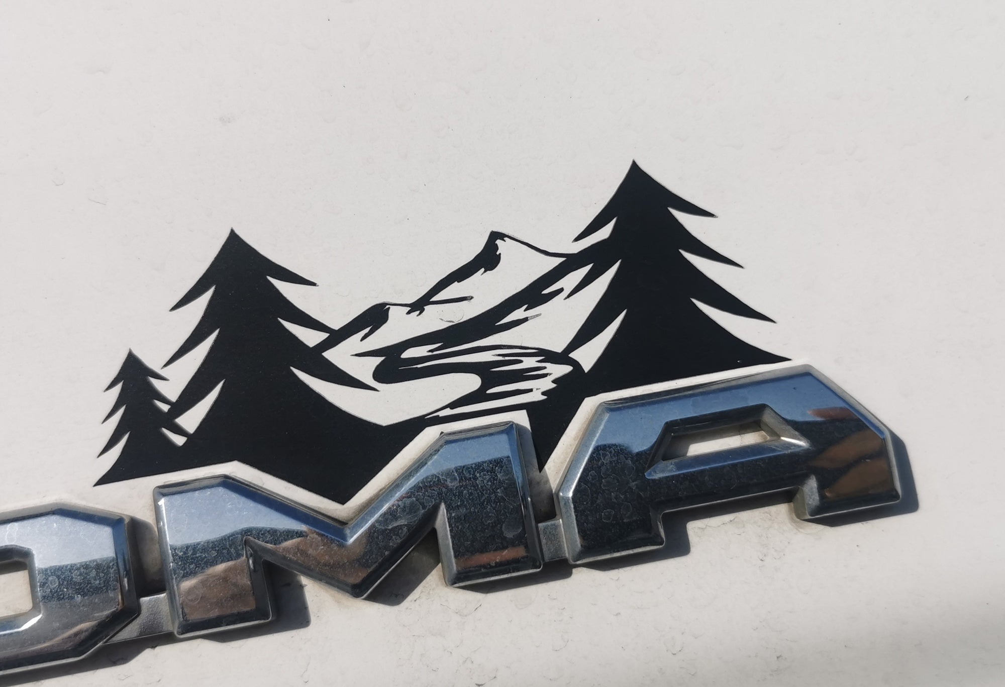Black Mountain Trail Team Fender Decals (2-Pack) for Toyota Tacoma Tundra 4Runner FJ - Off-Road Adventure Stickers for Truck & SUV Customization
