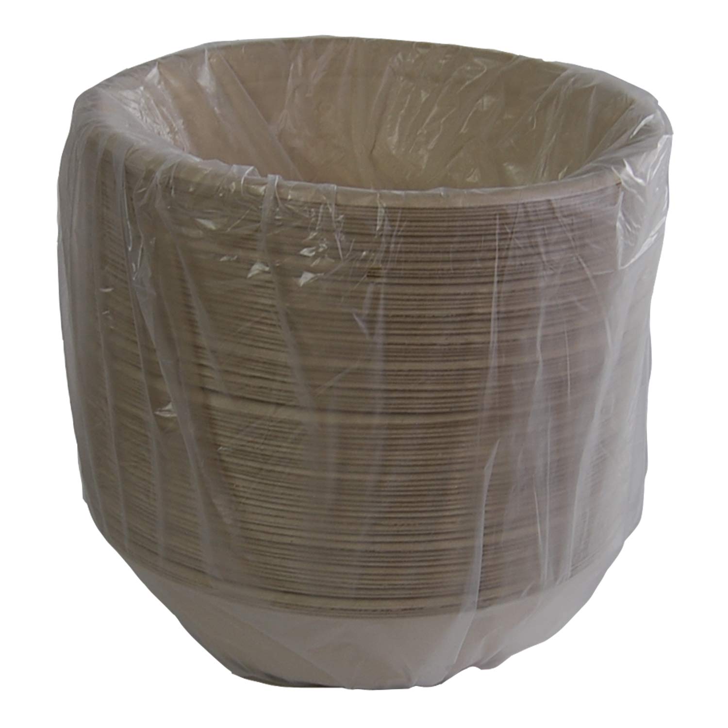 32 oz Compostable & Recyclable Round Pulp Bowls - 300 Pack | Microwave & Reheat Safe | Durable Disposable Bowls for Parties, Picnics, Catering & Takeout