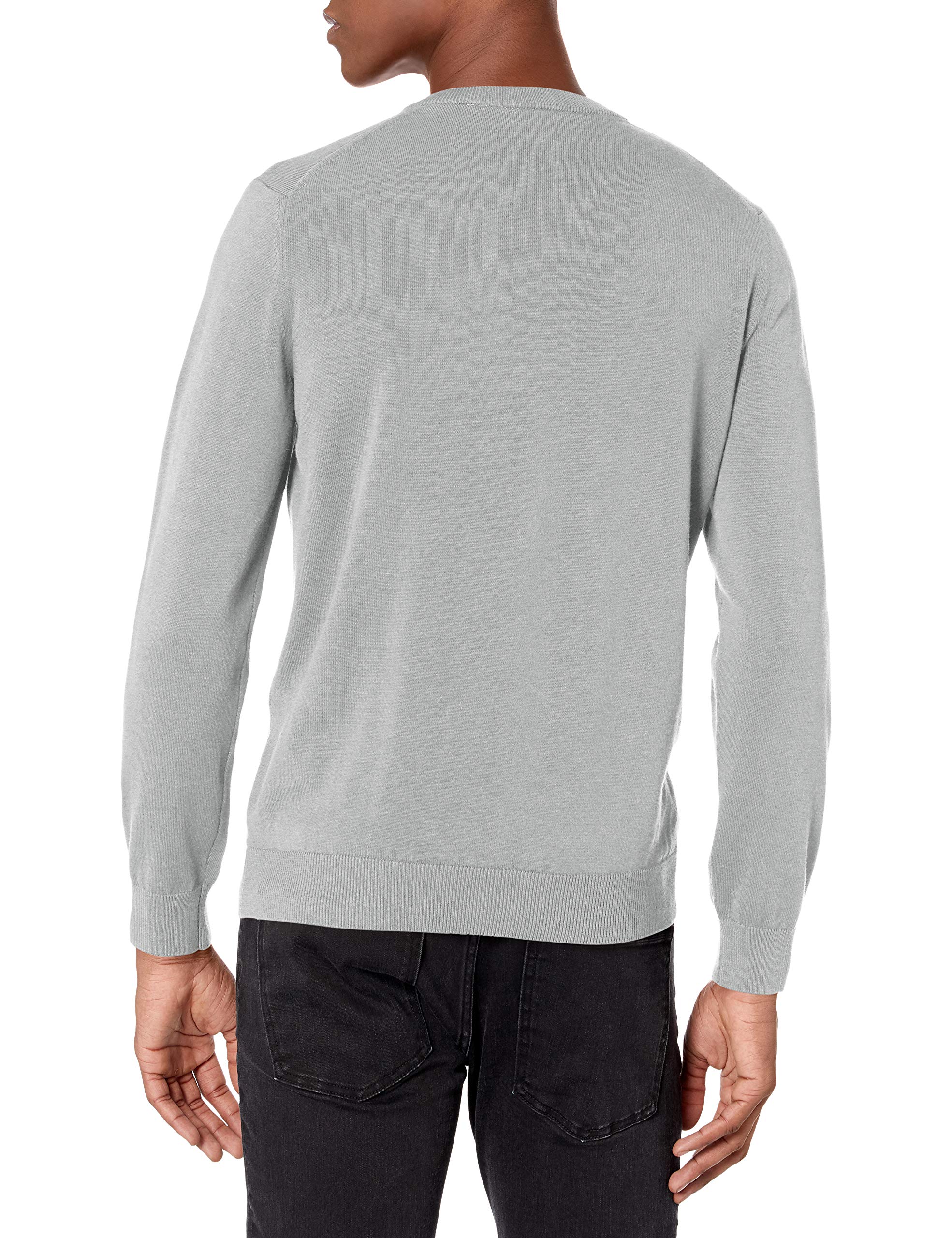 Lacoste Men's Long Sleeve V-Neck Organic Cotton Sweater - Classic Regular Fit Pullover for Casual Wear, Office & Winter Outfits