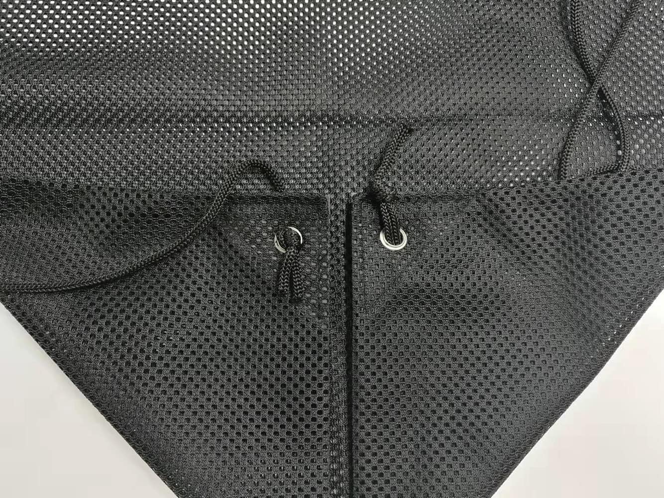 TBONTBY 3-Pack Drawstring Backpack Bags - 15 x 17.7 Inch Nylon Mesh Sports Gym Bags for Basketball, Soccer, Tennis Equipment & Gear Storage - Perfect for School, Travel & Workout Organization