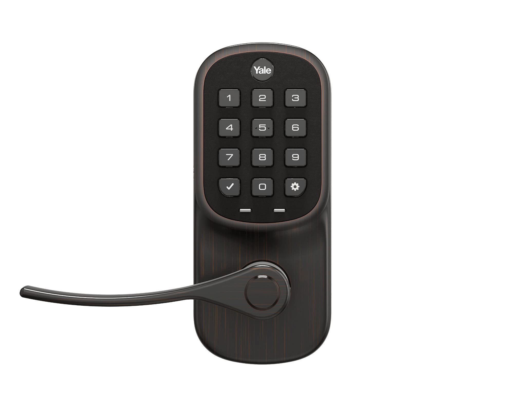 Yale LiftMaster Smart Lock with Keypad Lever - Keyless Entry, myQ App Control, Amazon Key In-Garage Delivery Compatible, Oil Rubbed Bronze Finish | Secure Home & Garage Access for Smart Homes