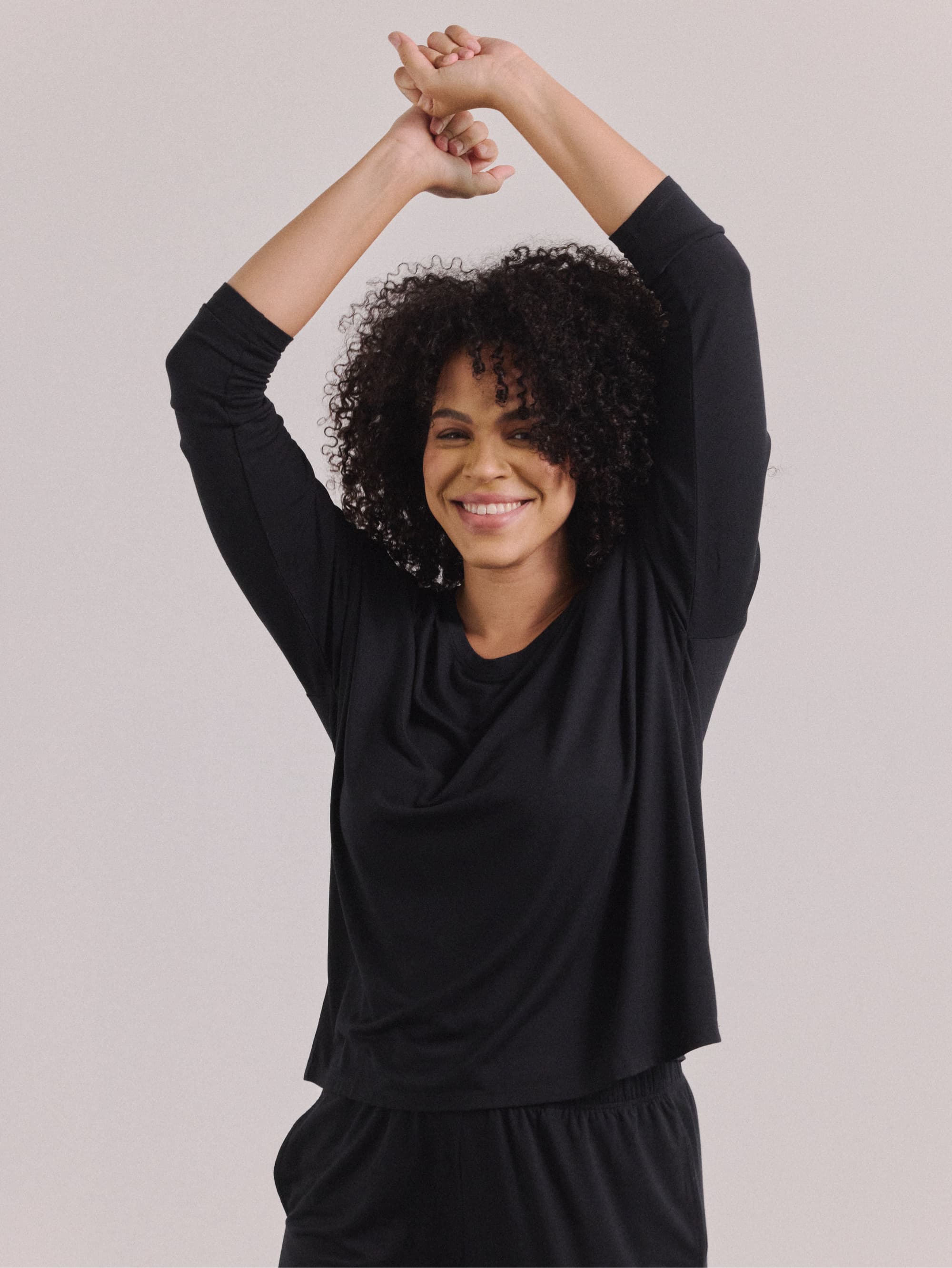 Soft Modal Long Sleeve Pajama Top for Women - Comfortable Sleepwear & Lounge Wear for Nighttime Relaxation and Cozy Evenings at Home