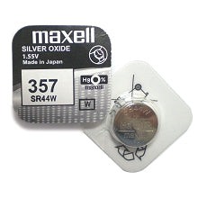Maxell SR44W (S76, 357) 1.55V Silver Oxide Button Cell Batteries - Perfect for Watches, Calculators & Small Electronics