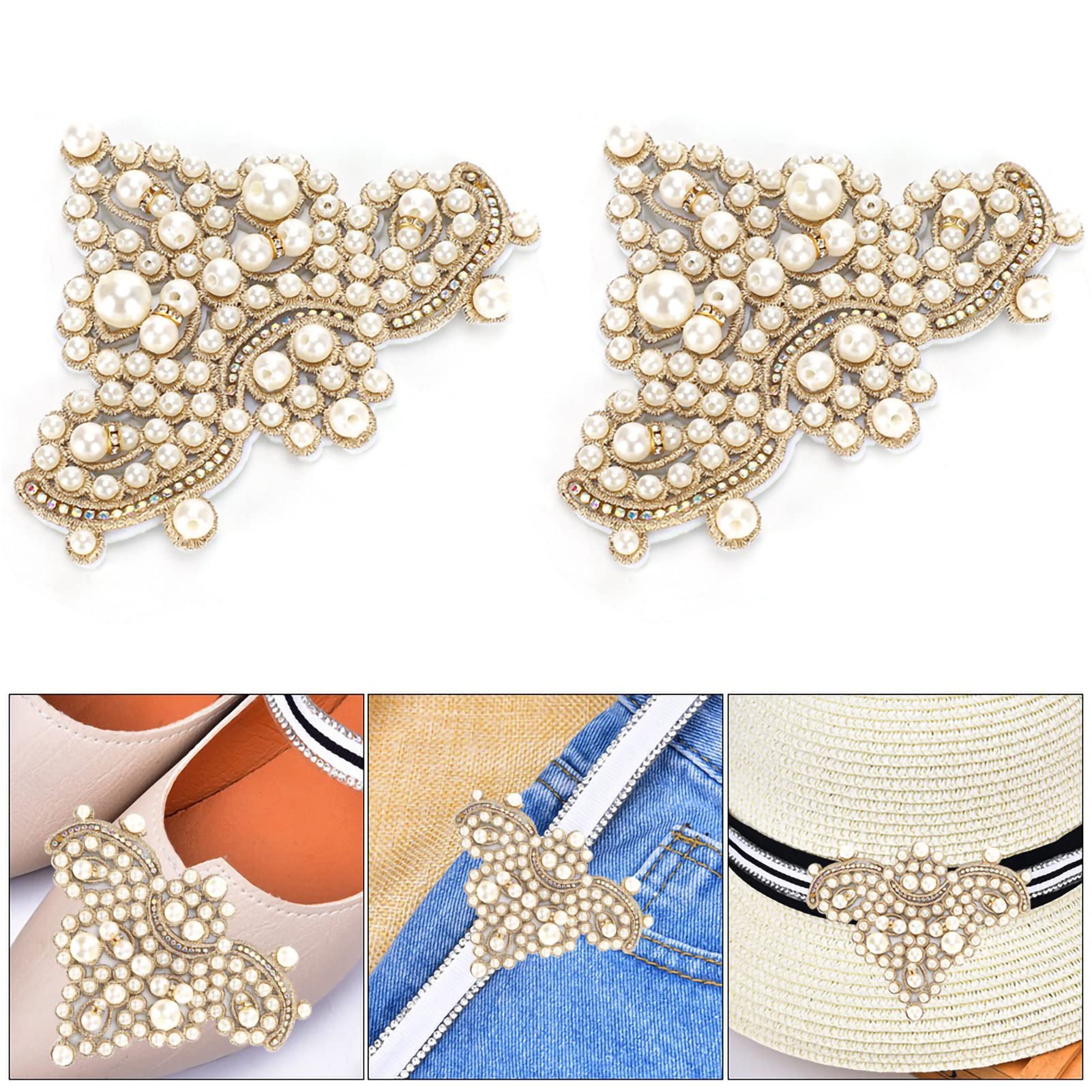 Alvinlite Rhinestone Shoe Clips - 1 Pair DIY Decorative Accessories for Shoes, Bags & Packages | Perfect for Weddings, Parties & Fashion Outfits