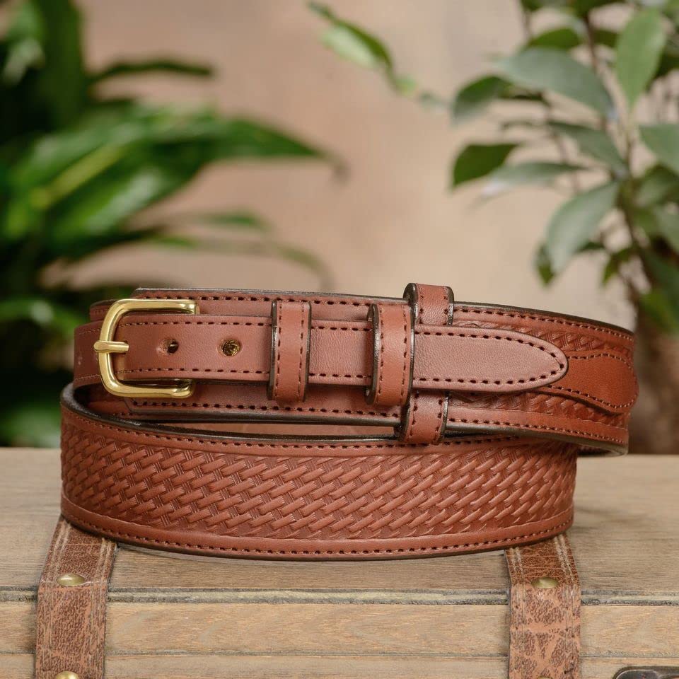 Premium Bullhide Leather Belt for Men - 1.5