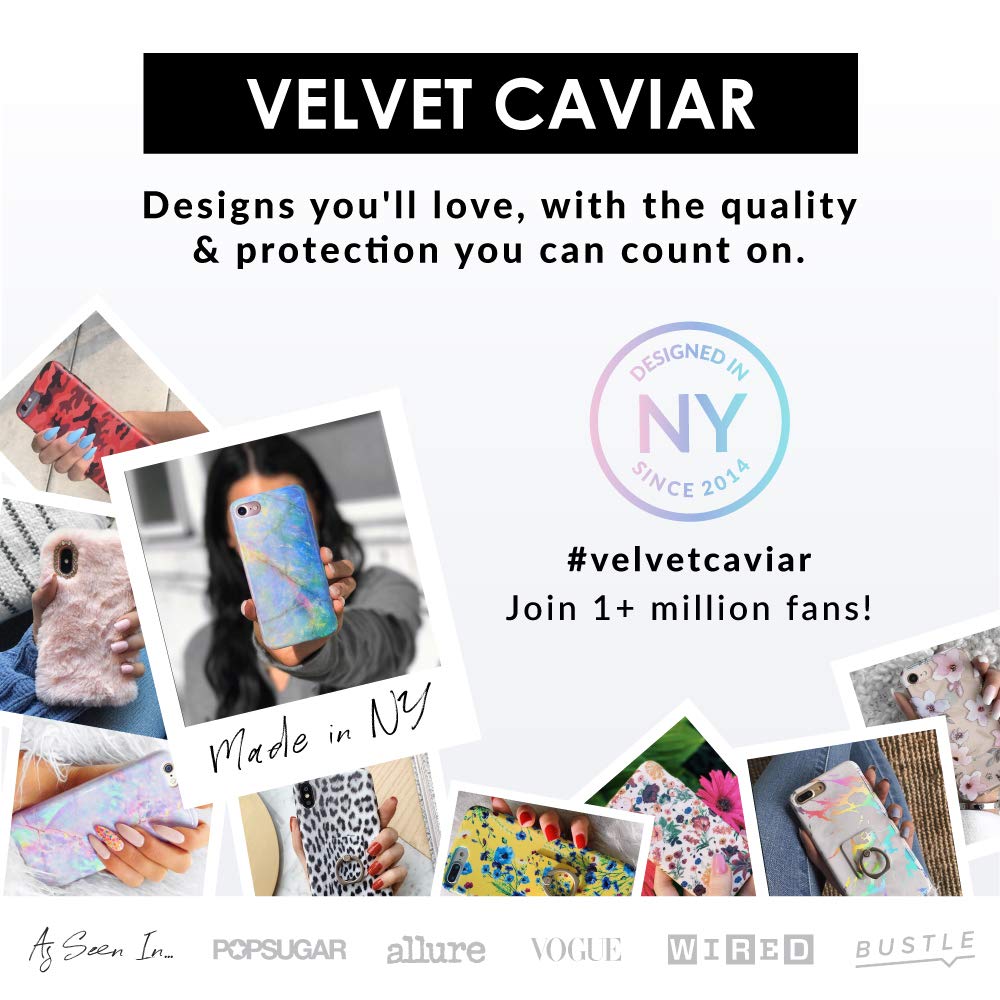 Velvet Caviar iPhone 13 Pro Max Case for Women - 10ft Military Grade Drop Protection, MagSafe Compatible, Cute Holographic Blue Marble Design with Soft Microfiber Lining - Perfect for Everyday Use, Work & Travel Protection