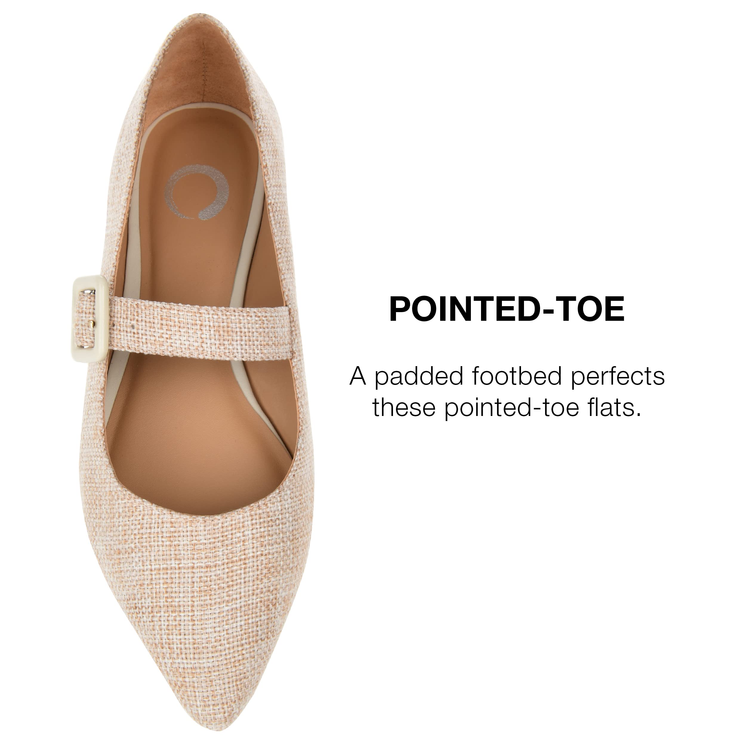 Journee Women's Karissa Comfortable Ballet Flats - Perfect for Work, Office, and Casual Wear