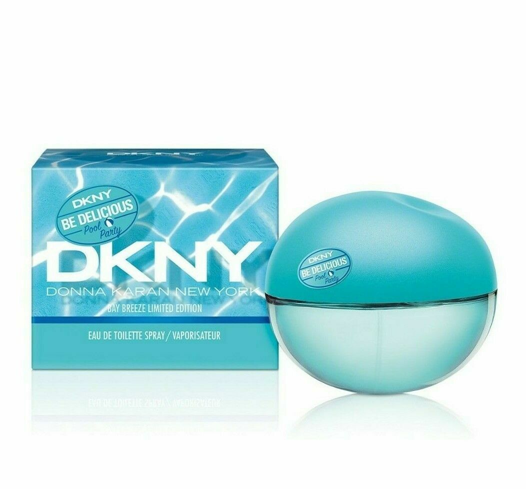 DKNY Be Delicious Pool Party Bay Breeze 50ml Eau de Toilette Spray for Women - Fresh Summer Fragrance for Beach Vacations & Outdoor Parties