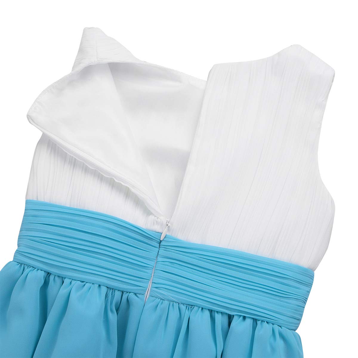 ACSUSS Girls' Flower Girl Dress for Weddings, Pageants & Birthday Parties - Princess Chiffon Tutu Bridesmaid Dress (Perfect for Flower Girls, Junior Bridesmaids & Special Occasions)