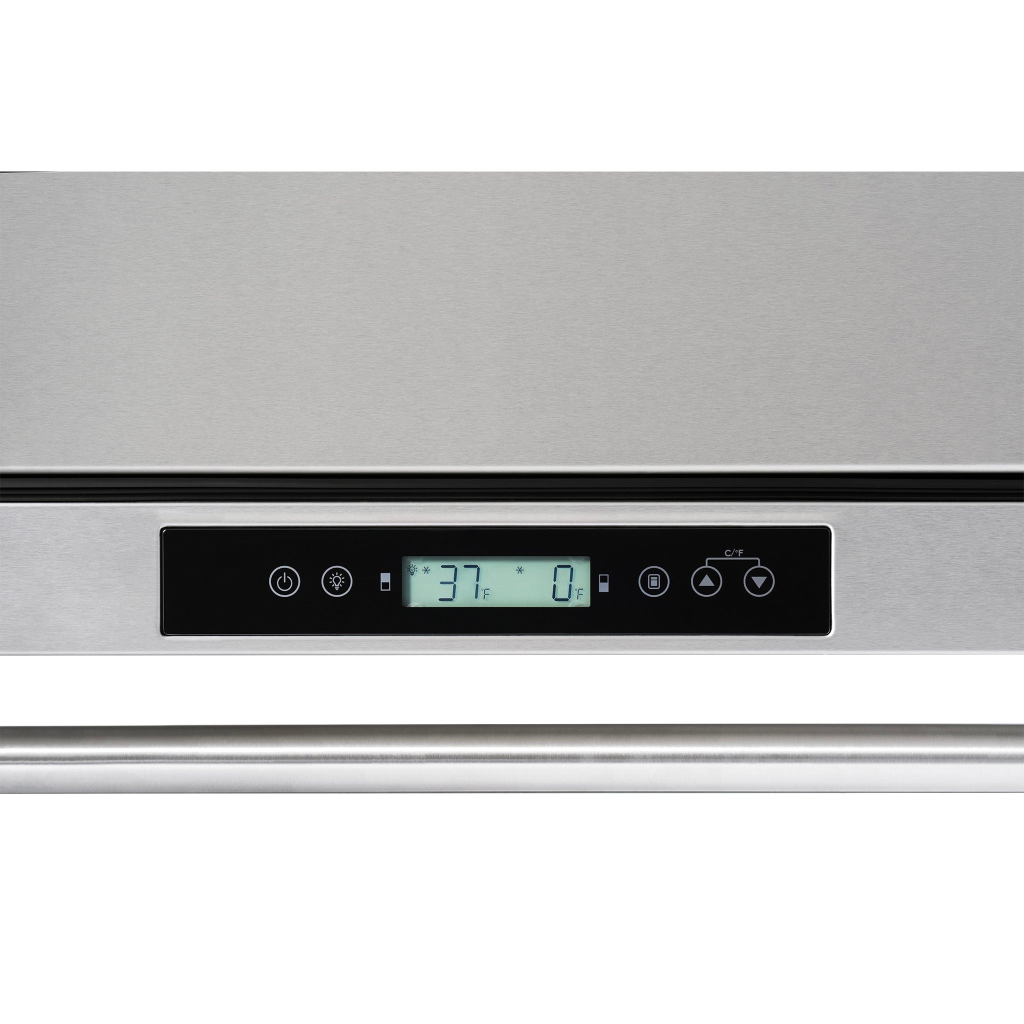 Newair® 24 Inch Undercounter Dual Zone Freezer & Refrigerator - Compact Stainless Steel Appliance for Kitchen, Bar, or Garage - Perfect for Storing Food, Drinks, and Frozen Goods
