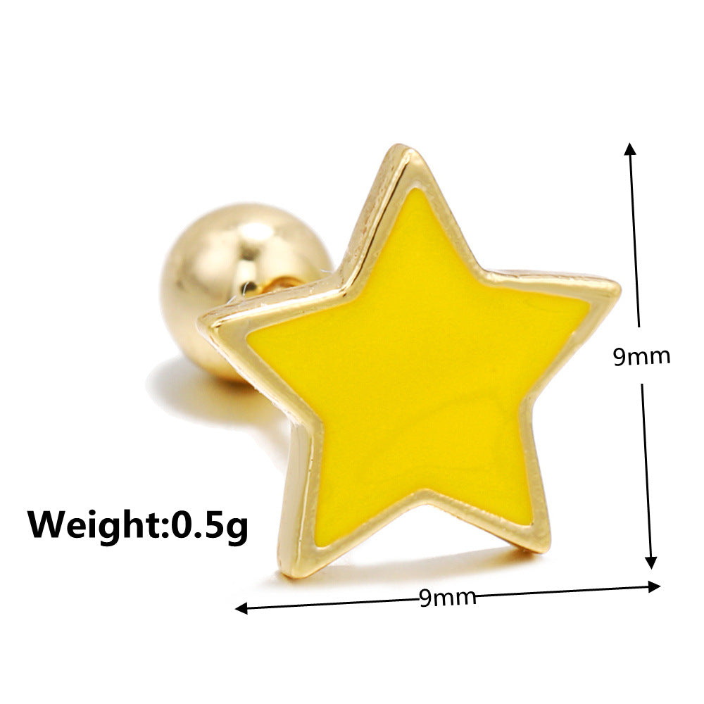20G Multi Color Tiny Studs, Butterfly Studs, Tragus Studs - Hypoallergenic Earrings for Cartilage, Helix, and Lobe Piercings | Perfect for Daily Wear, Parties, and Gifts | EGD0228