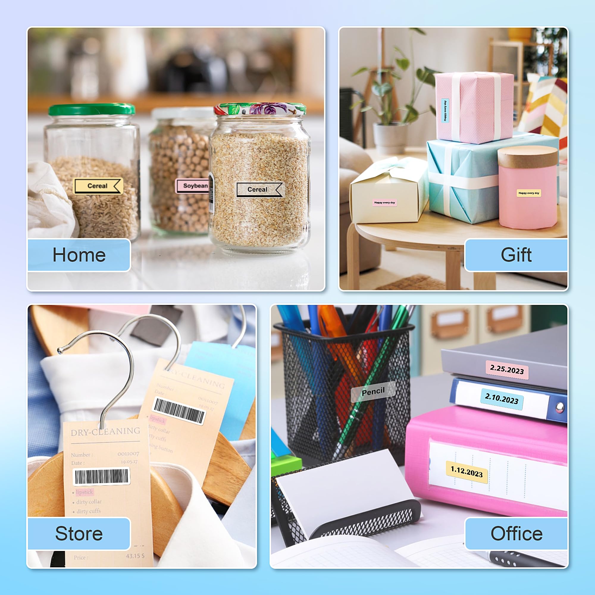 POLONO P31S Portable Bluetooth Label Maker Machine with Thermal Printer, Pink - Mini Sticker Maker for Home, Office & Storage Organization with Multiple Templates & Tape - Perfect for Labeling, Crafting & DIY Projects