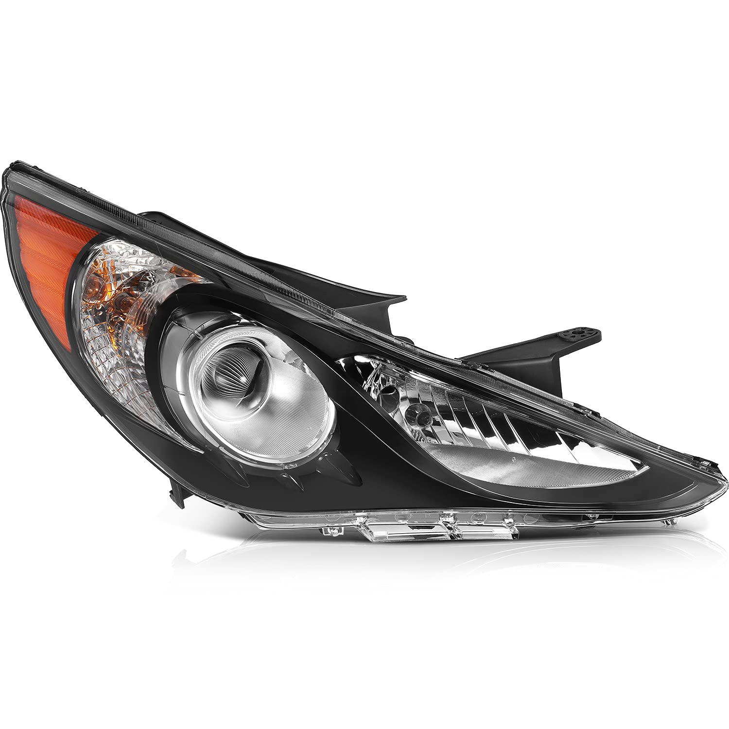 AINTIER Headlight Assembly Replacement for Hyundai Sonata 2011-2014 (Excluding Hybrid Models) - Driver & Passenger Side Headlights - Perfect for Night Driving & Foggy Conditions