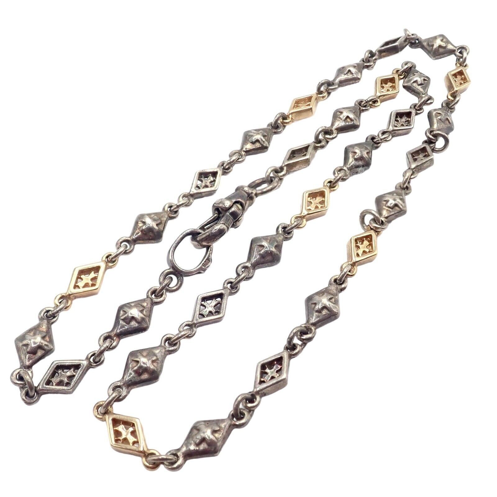 Authentic Loree Rodkin 18k Yellow Gold and Silver 16