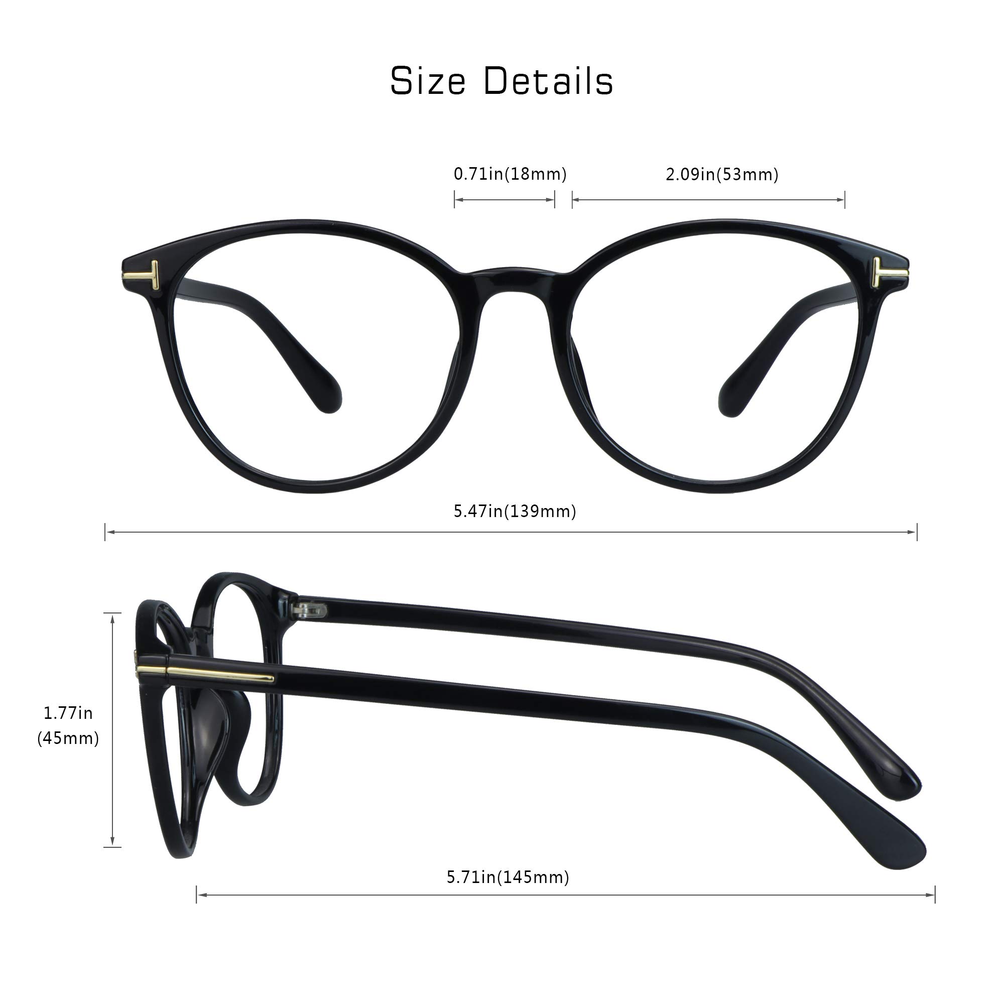 VisionGlobal Blue Light Blocking Glasses for Women & Men - Anti Glare Computer Glasses for Screen Time, Gaming, Reading & Office Work - Reduce Eye Strain & Improve Sleep Quality