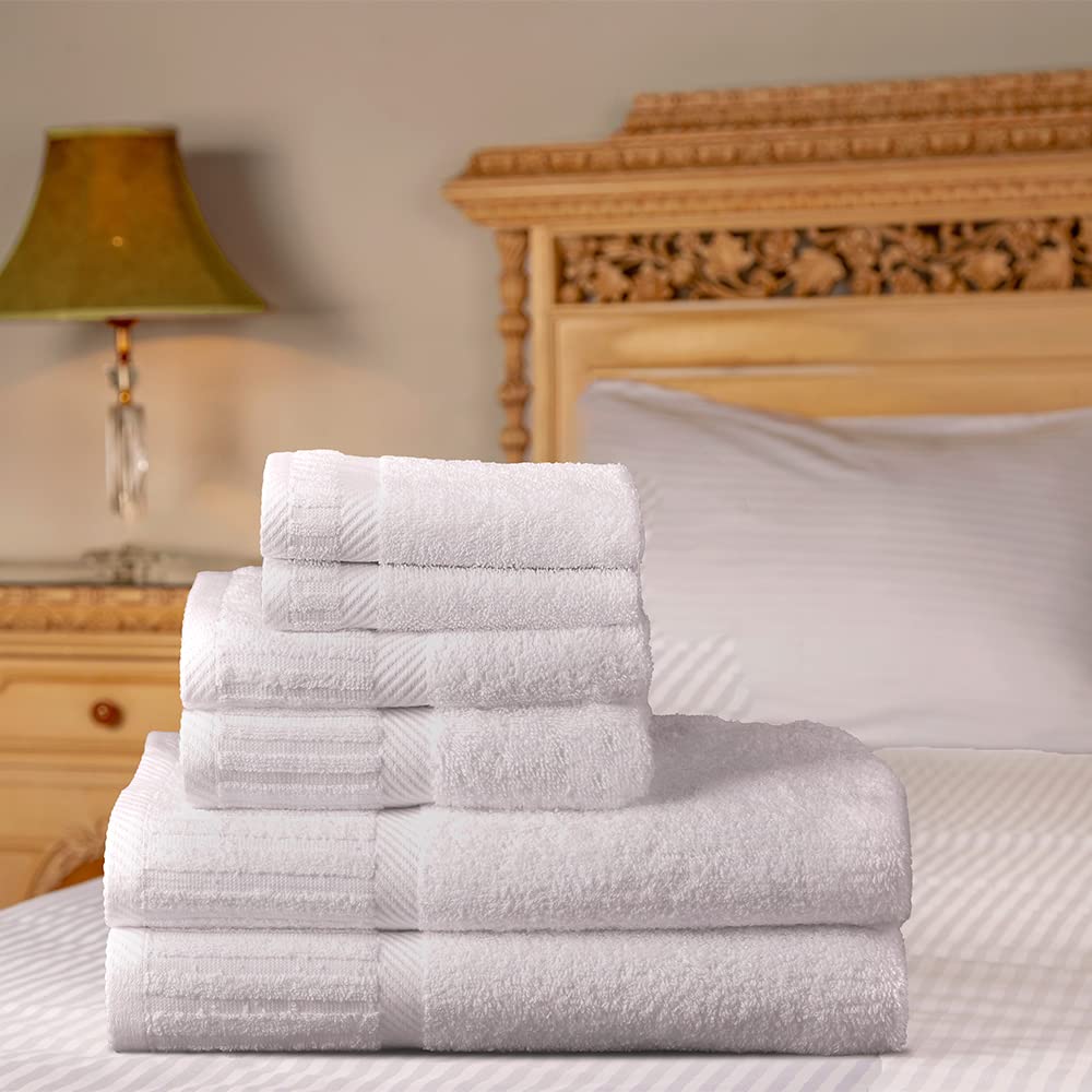 Belem Luxury 102-Piece Cotton Towel Set - 18 Bath, 24 Hand & 60 Wash Towels for Home & Spa