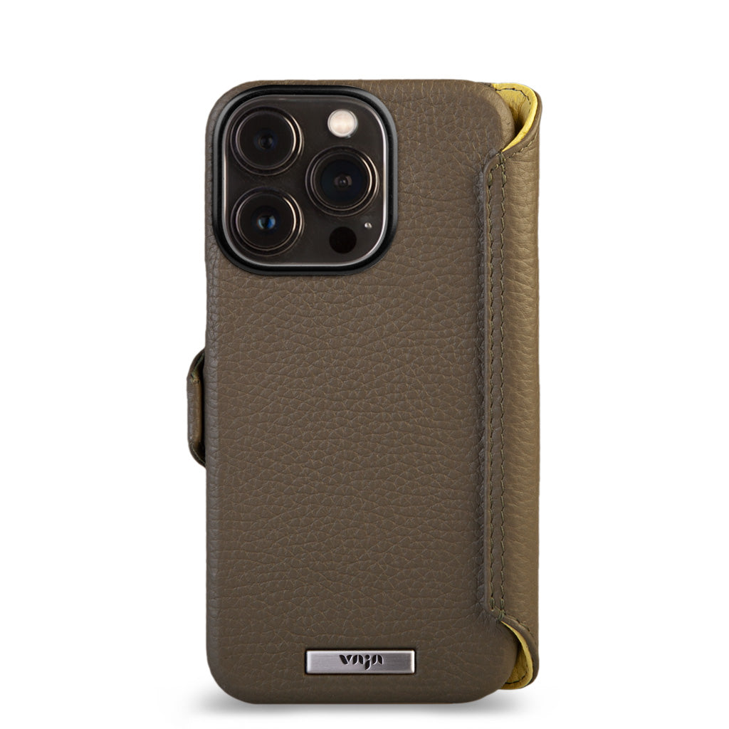 Premium Custom Leather Wallet Case for iPhone 14 Pro - RFID Blocking & Card Slots - Perfect for Travel, Business & Everyday Use