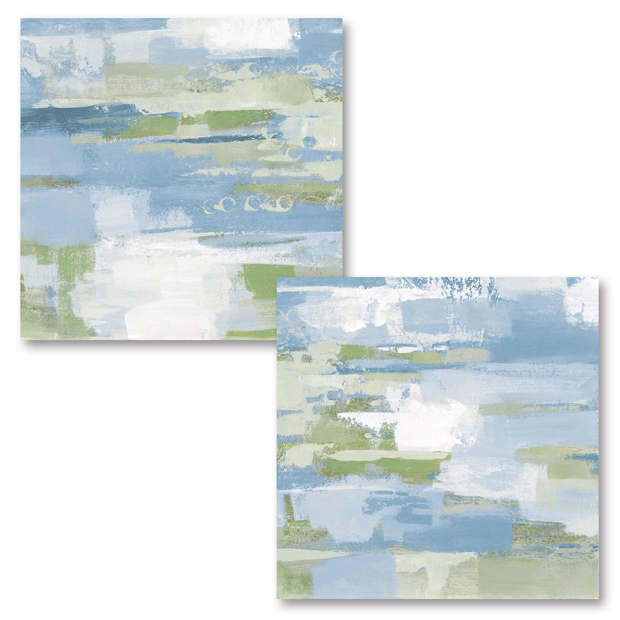 Contemporary Urban Walkway II & III Art Prints by Silvia Vassileva - Set of Two 12x12 Inch Unframed Paper Posters for Modern Home & Office Decor