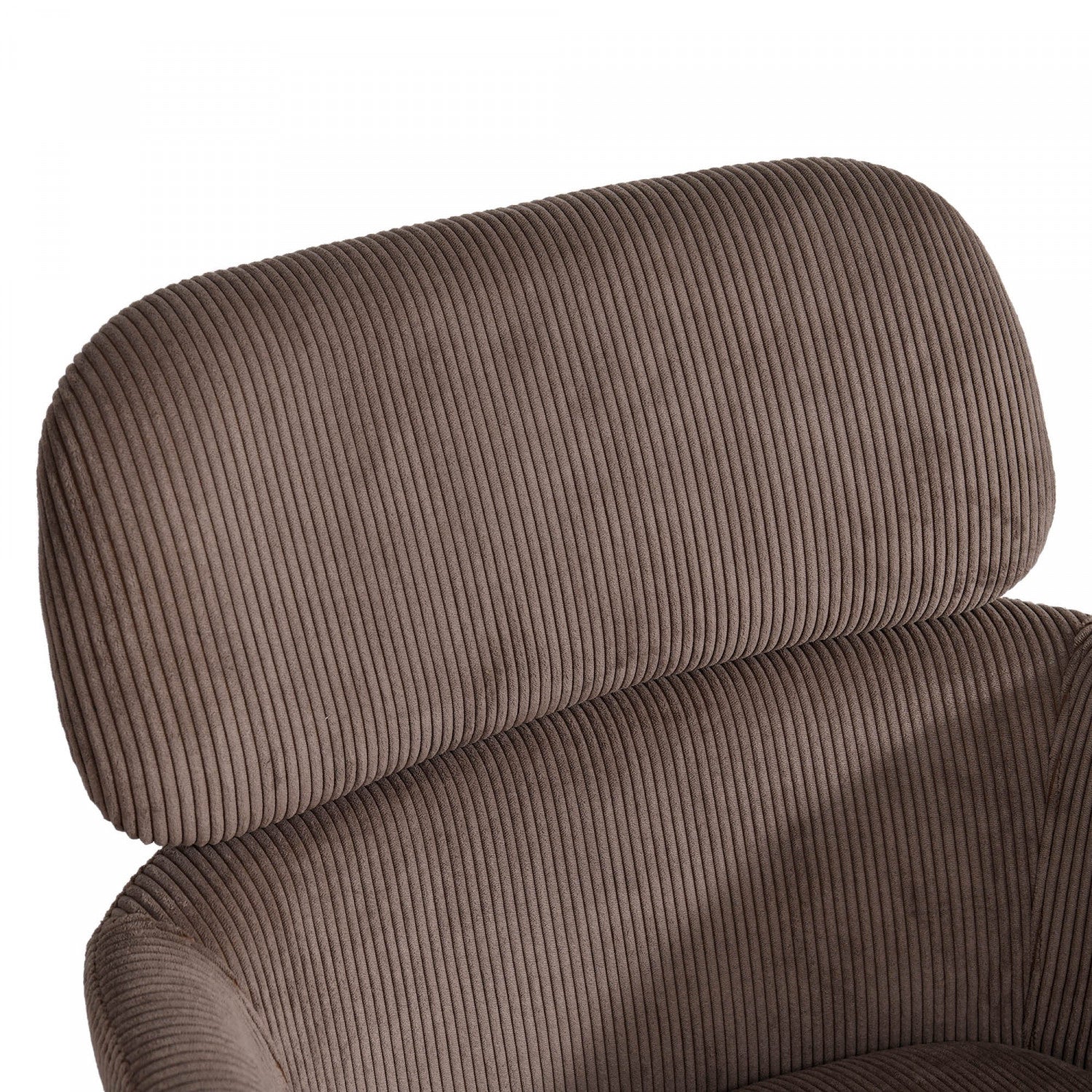 Celon Dining Chair - Corduroy Brown Upholstered Seat, Modern Kitchen & Dining Room Furniture for Home & Restaurant Use