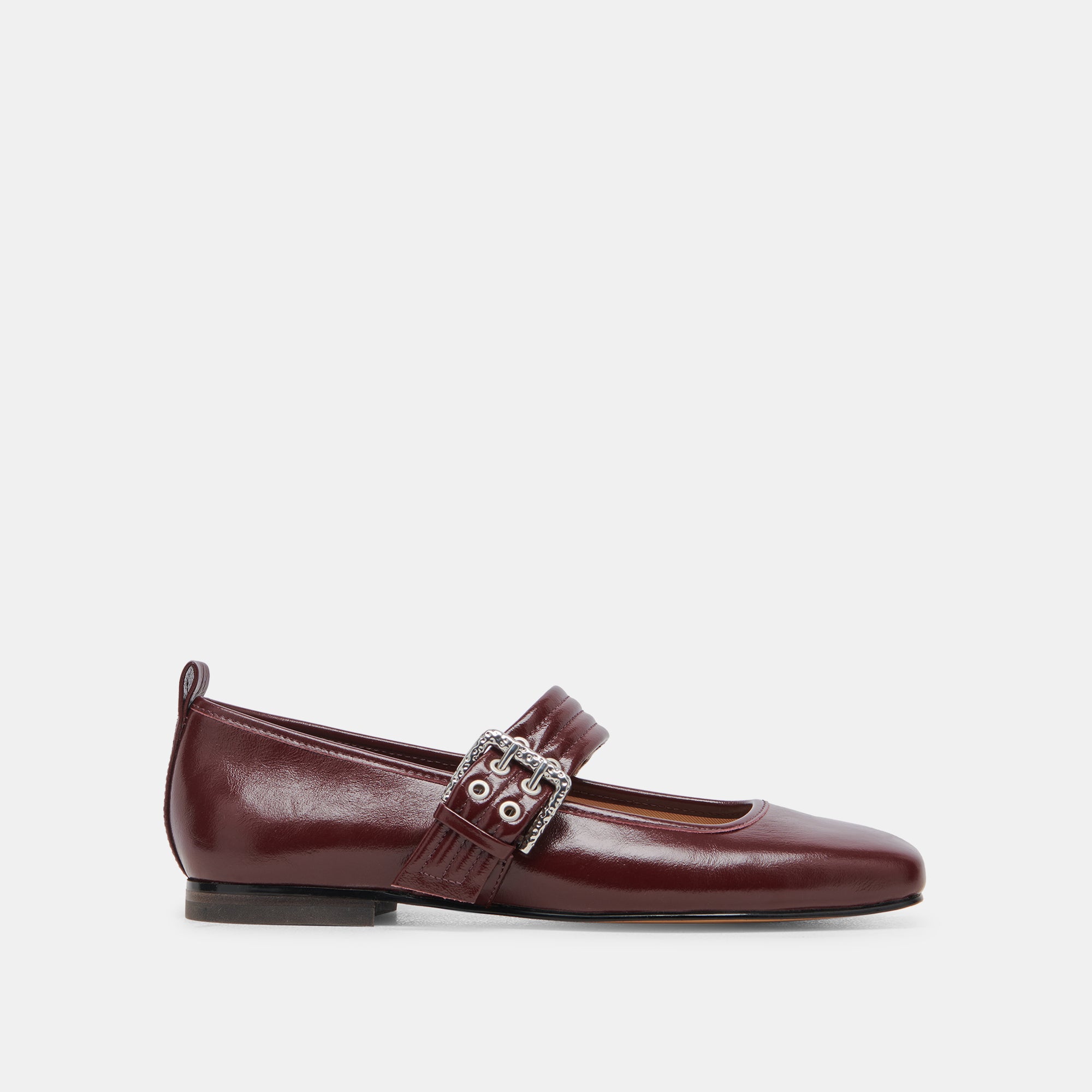 Arora Women's Ballet Flats - Burgundy Crinkle Patent Leather Slip-On Shoes for Comfort & Style | Perfect for Work, Office, Casual Wear & Daily Walking