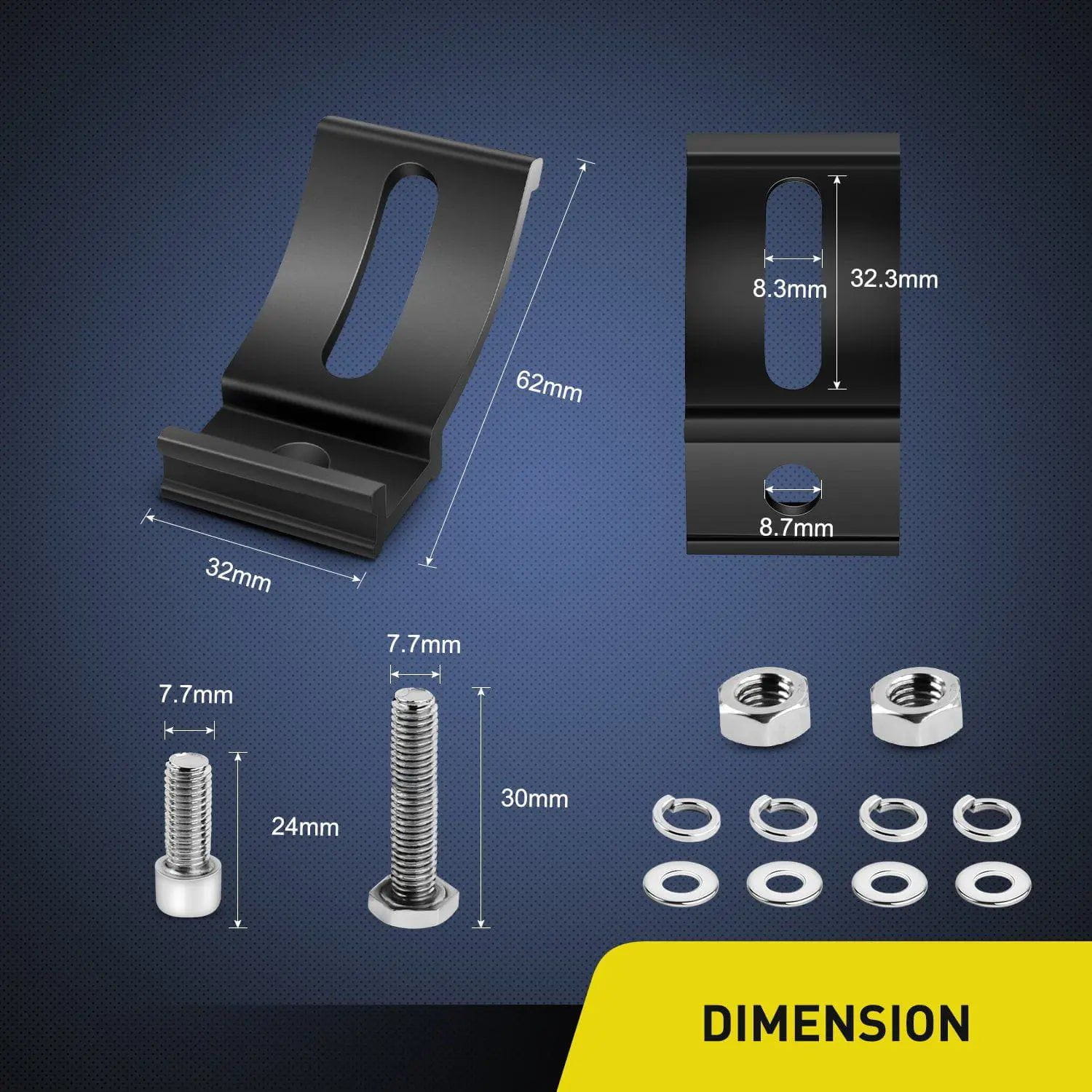 Universal Slide Base Mount Bracket (Pair) - Heavy Duty Adjustable TV Stand Mount for Flat Screen TVs 55-86 inches - Perfect for Living Room, Bedroom, Office & Commercial Use