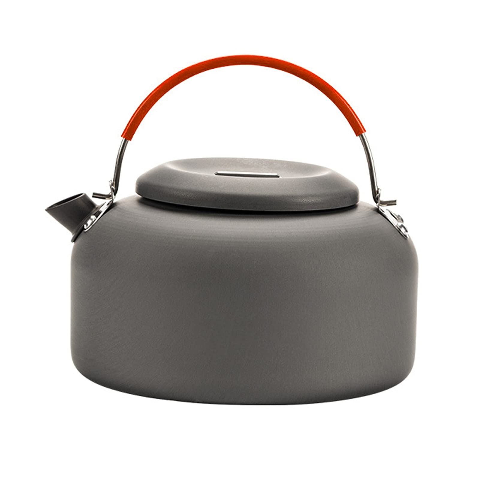0.8L/1.4L Lightweight Aluminum Camping Kettle - Portable Outdoor Teapot for Coffee, Tea & Backpacking - Perfect for Hiking, Travel & Emergency Preparedness (Color: Khaki)