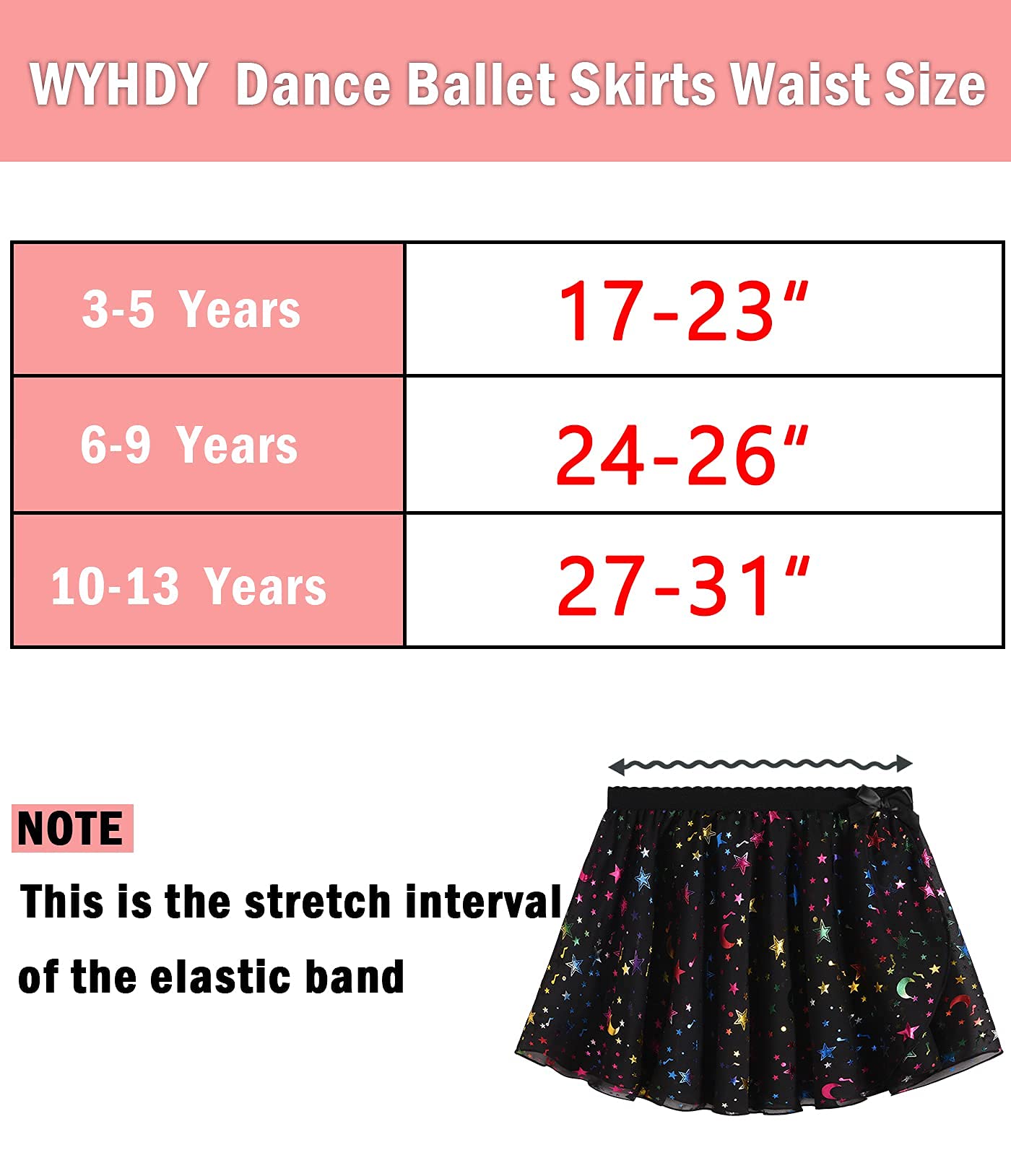 Girls Ballet Dance Skirt with Leotard - Sparkly Chiffon Wrap Tie Tutu for Toddlers & Kids - Perfect for Ballet Class, Recitals & Dance Performances