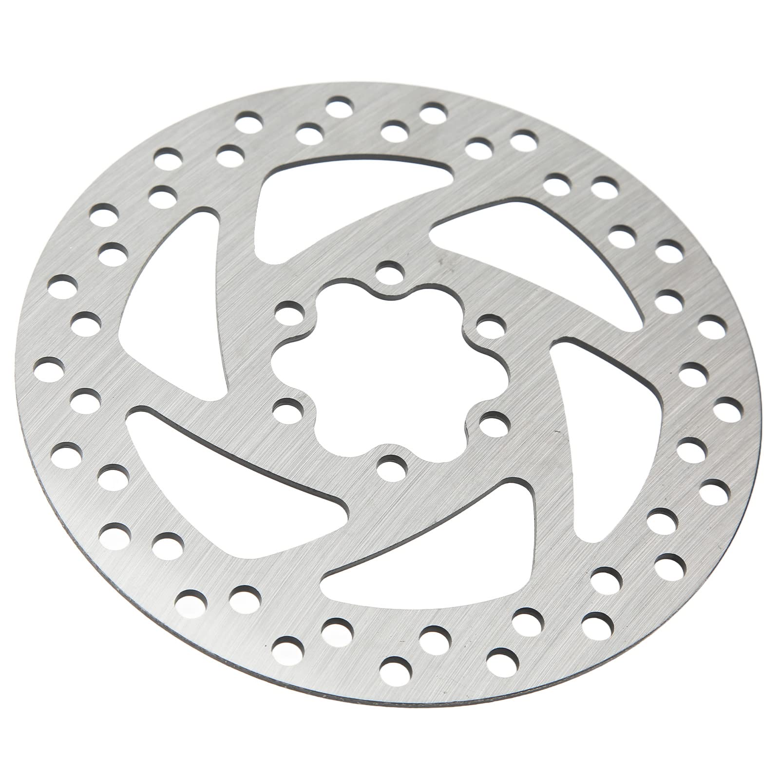 5.5 Inch Stainless Steel Electric Scooter Brake Disc - 6 Hole Mini Round Brake Rotor with 6 Screws | Replacement Part for Electric Scooters & Bikes | Perfect for Urban Commuting & Last-Mile Transportation