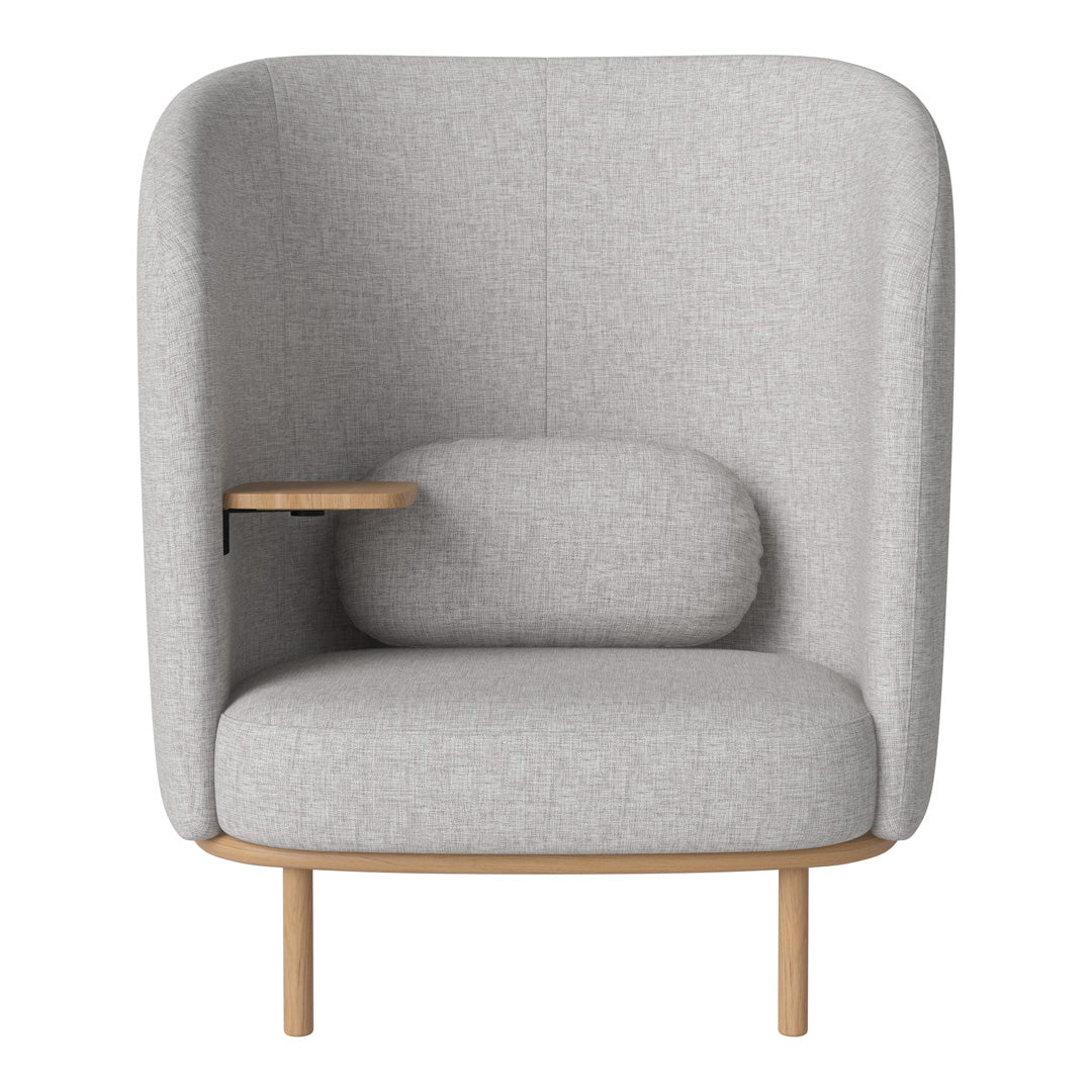 Fuuga Modern Nesting Armchair with Side Table - Space Saving Living Room Furniture for Small Apartments, Dorm Rooms & Cozy Home Decor