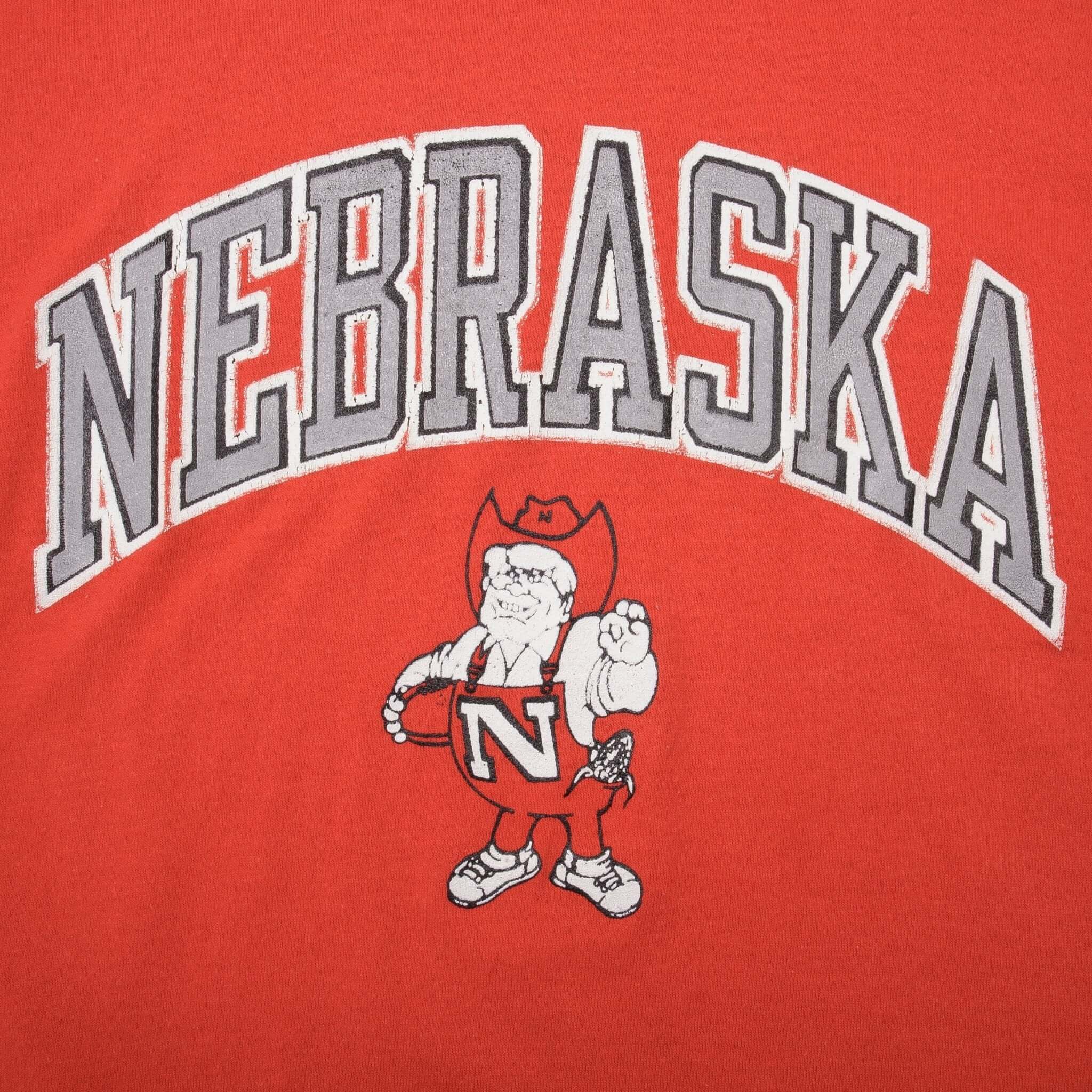 Vintage Champion NCAA Nebraska Huskers 1980s Tee Shirt - Medium, Made in USA - Perfect for Game Day, Retro Fashion & College Fan Gifts