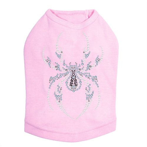 Sparkling Blue Spider Rhinestone Tank Top for Women - Multiple Colors Available - Perfect for Parties, Nightlife & Festivals