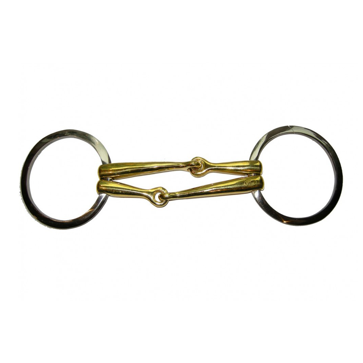 Jump'in Double Mouthpiece Loose Ring Bit - Comfortable Horse Training Bit for Dressage & Jumping - Perfect for Equestrian Sports & Riding Lessons
