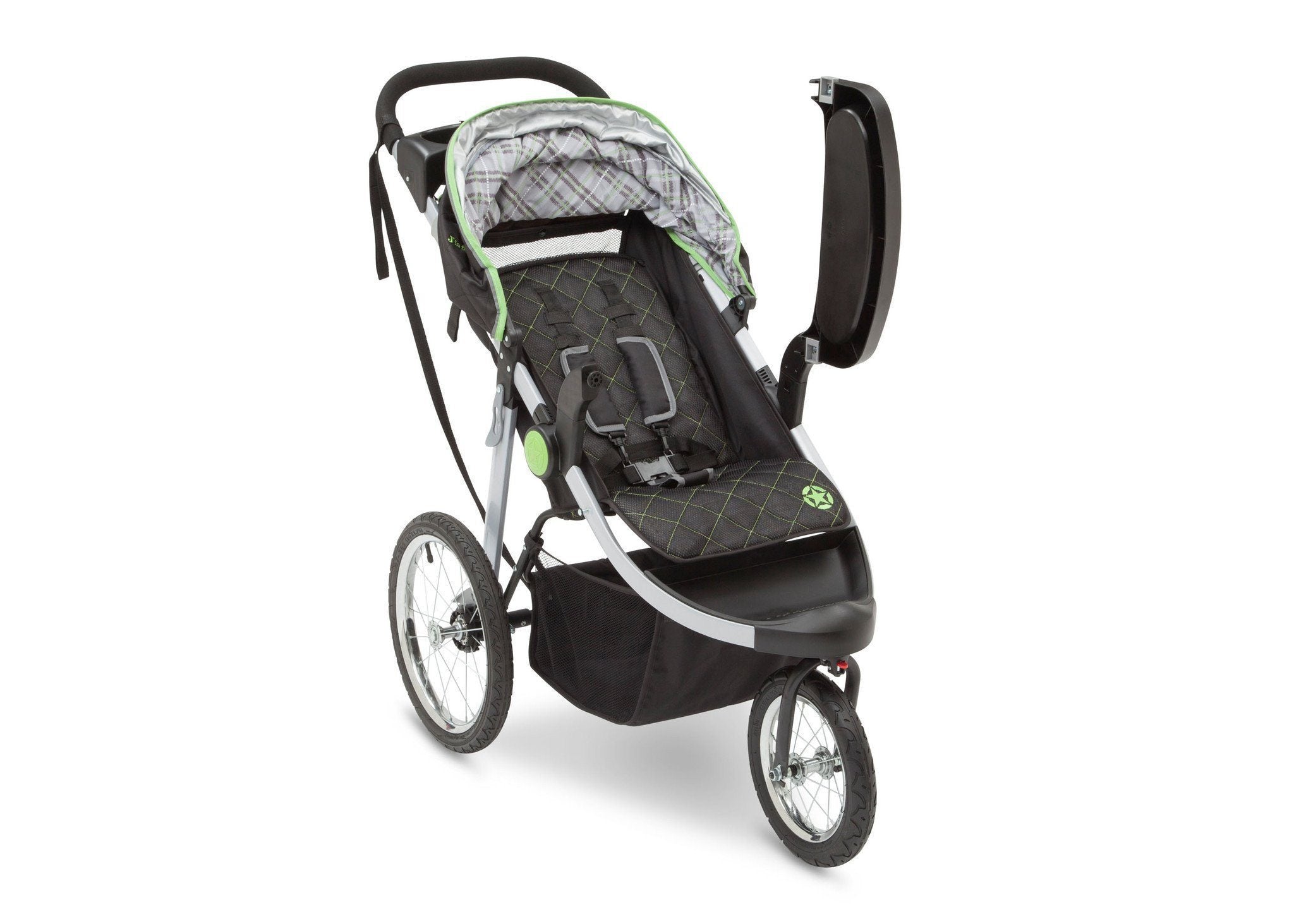 J is for Jeep® Brand All-Terrain Jogging Stroller for Cross-Country Running - Perfect for Outdoor Adventures, Trail Jogging & Family Walks