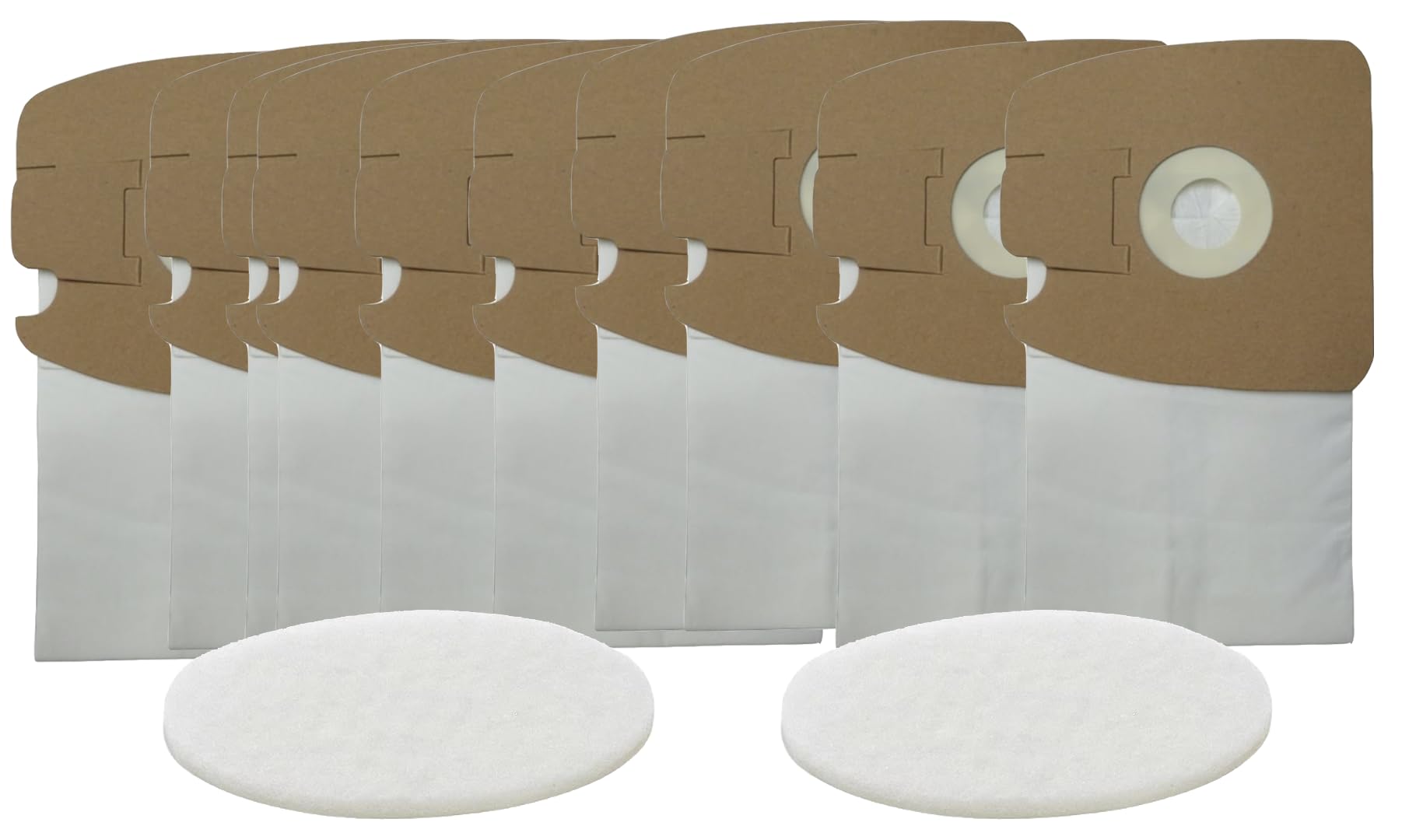 Eureka Mighty Mite 3670 & 3680 Vacuum Replacement Paper Bags - 10 Pack with 2 Motor Filters | Compatible with Eureka Canister Vacuums | Ideal for Home Cleaning, Pet Hair Removal & Allergen Control