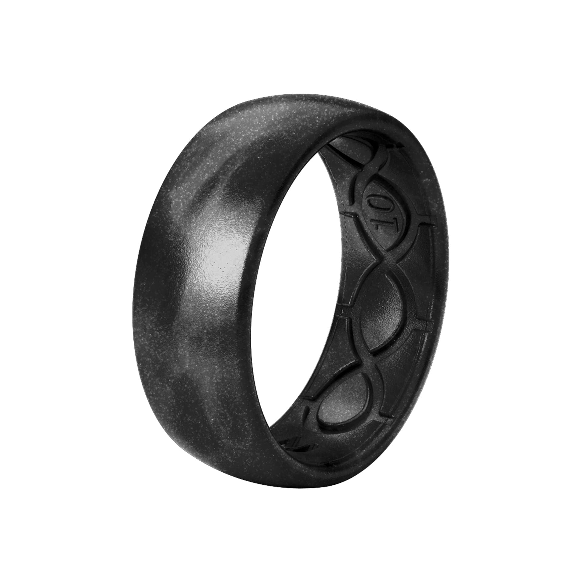 Groove Life Solid Silicone Ring for Men - Breathable Comfort Fit Wedding Band with Unique Design & Lifetime Warranty | Perfect for Active Lifestyles, Gym, Swimming & Outdoor Adventures