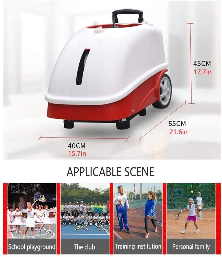 Professional Tennis Ball Launcher Machine - Automatic Remote Control Serving Trainer for Practice & Training | Perfect for Backyard, Court & Solo Drills