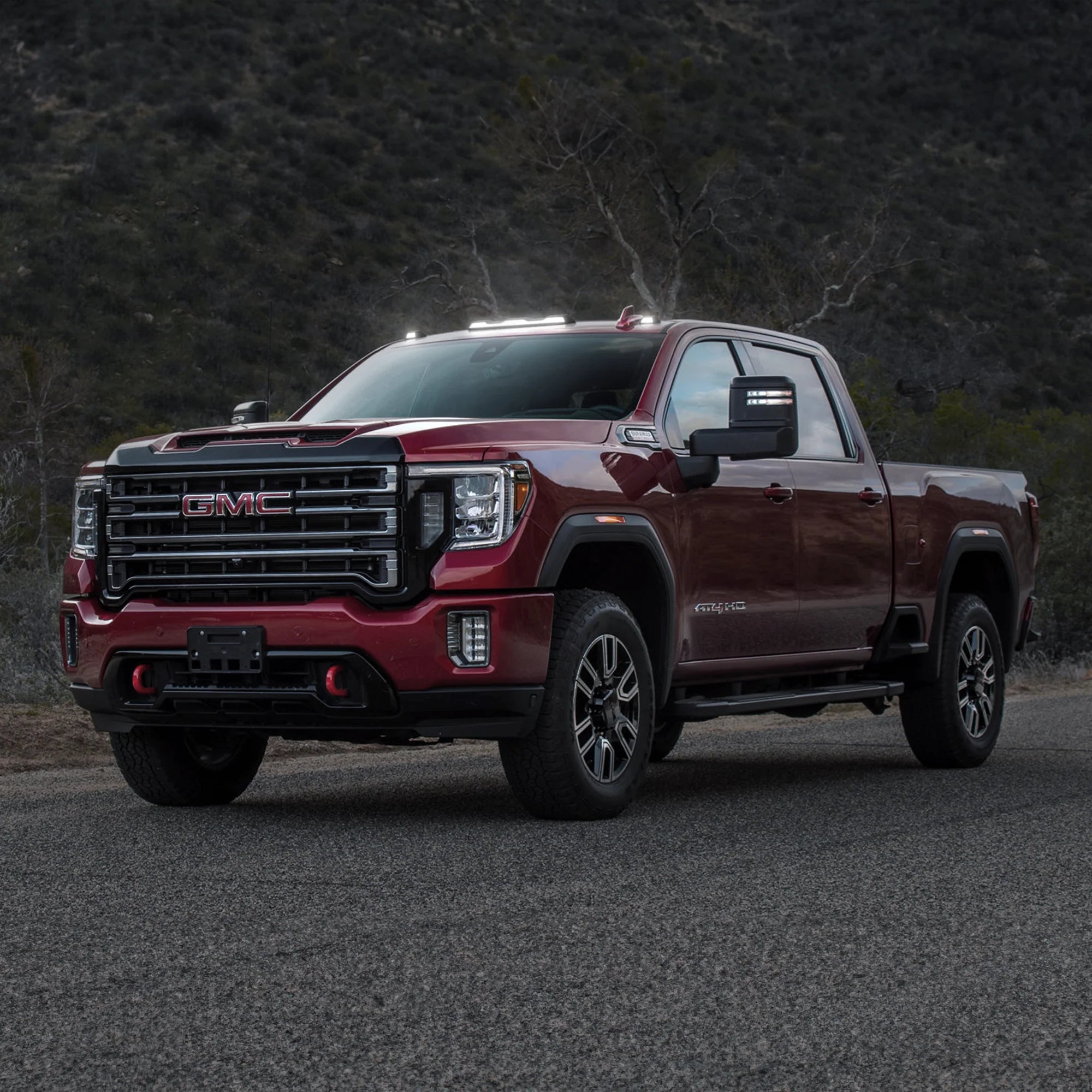 GMC & Chevy 20-25 4th Gen Heavy Duty 3-Piece Smoked Cab Roof Light Lens with RGB Multi-Color High Power LEDs - OEM Replacement for Truck Cab Lights - Perfect for Off-Roading & Night Driving