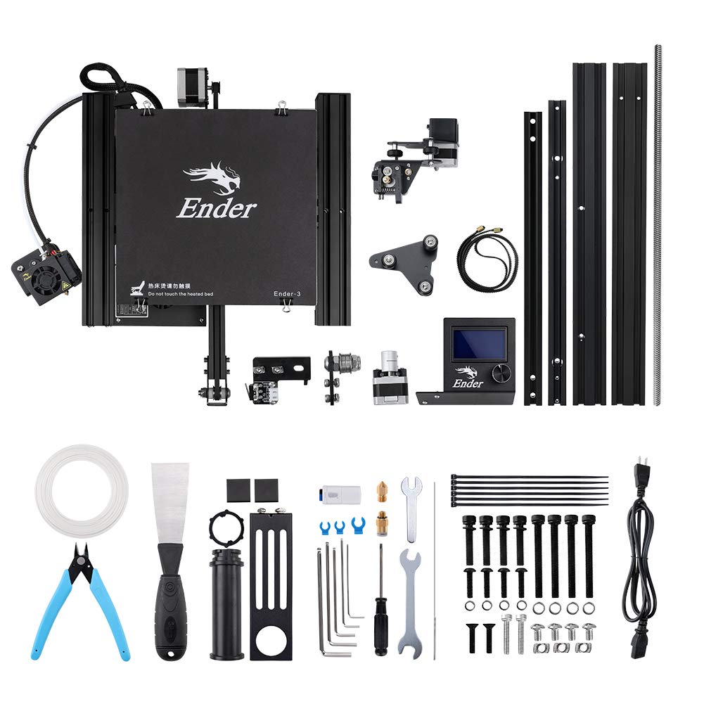 Official Creality Ender 3 3D Printer with Resume Printing, Stable Power Supply & High Precision | DIY 3D Printer Kit | 8.66x8.66x9.84in Build Volume | Perfect for Prototyping, Home DIY Projects & Educational Models