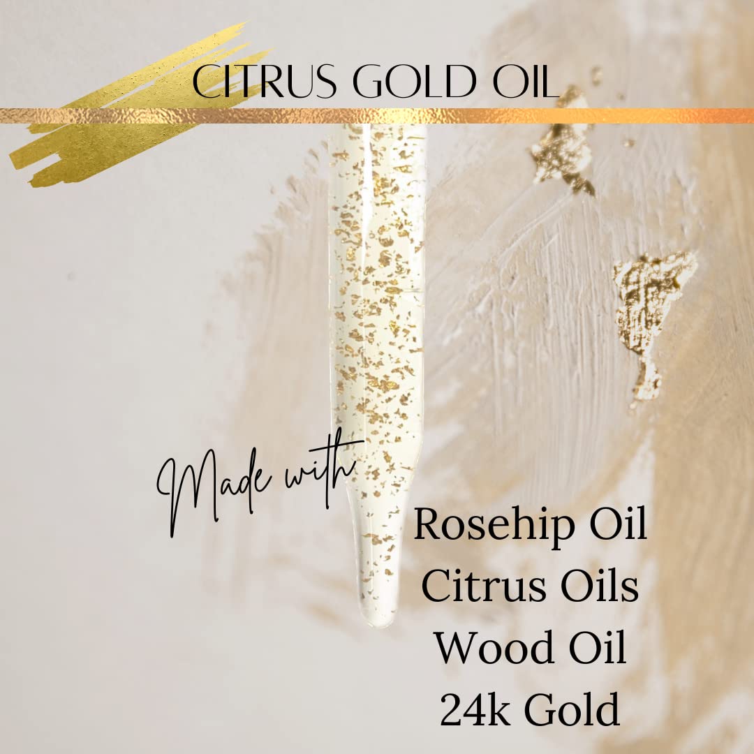 Citrus Gold Essential Oil - 100% Pure Natural Aromatherapy Oil for Diffuser, Massage & Skin Care - Uplifting & Energizing Scent for Home, Spa & Wellness