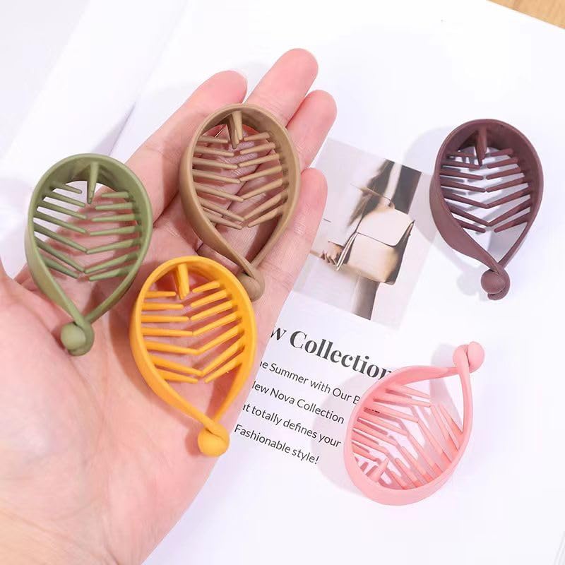 Fish Tail Hair Clips 6pcs - Banana Style Hair Accessories for Women & Girls - Perfect for Ponytails & Updos